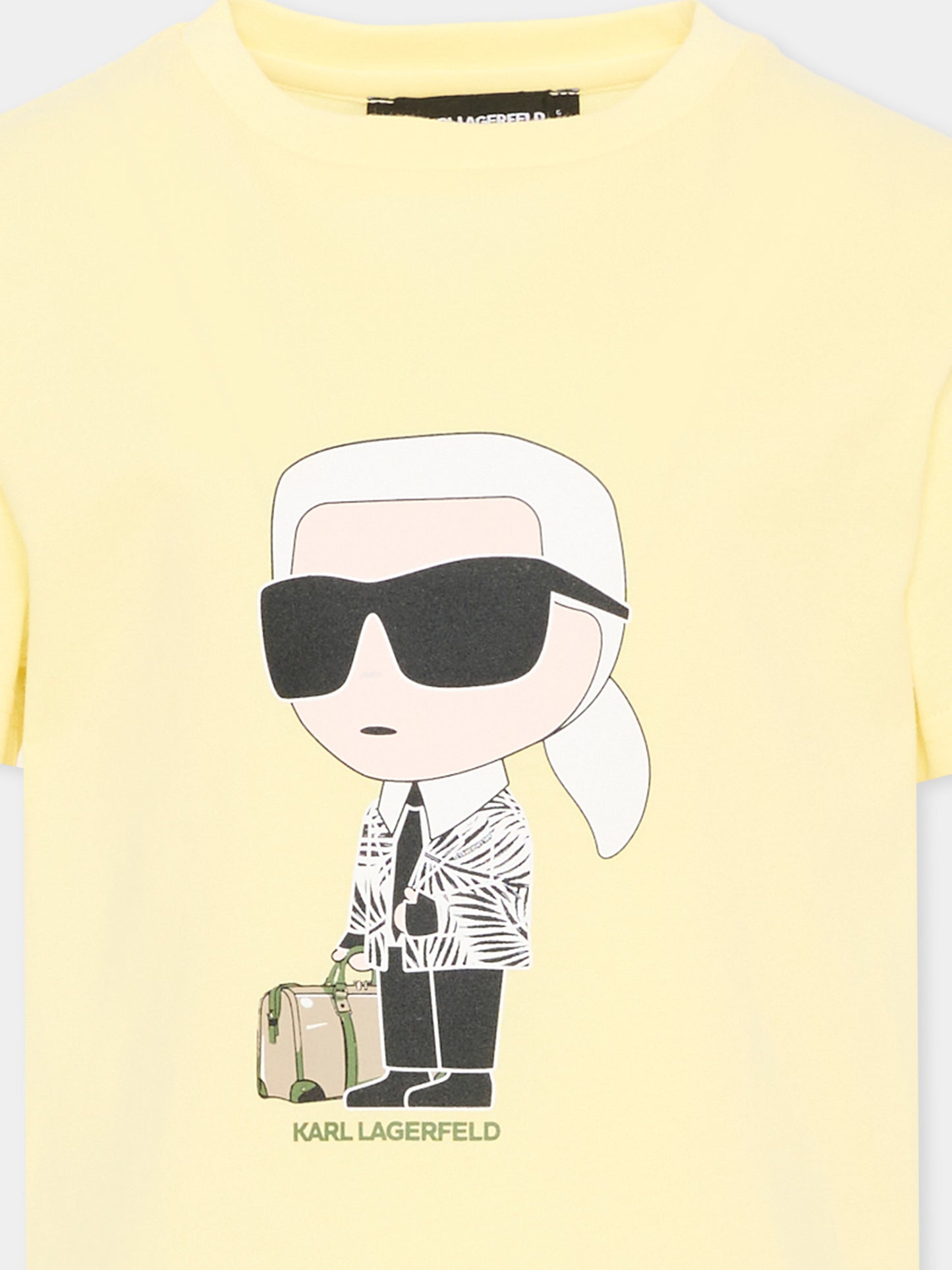 Yellow T-Shirt for boy with Ikonik Karl