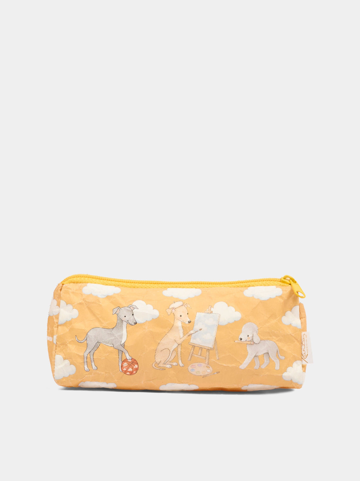 Set di 2 quaderni e astuccio con stampa cani