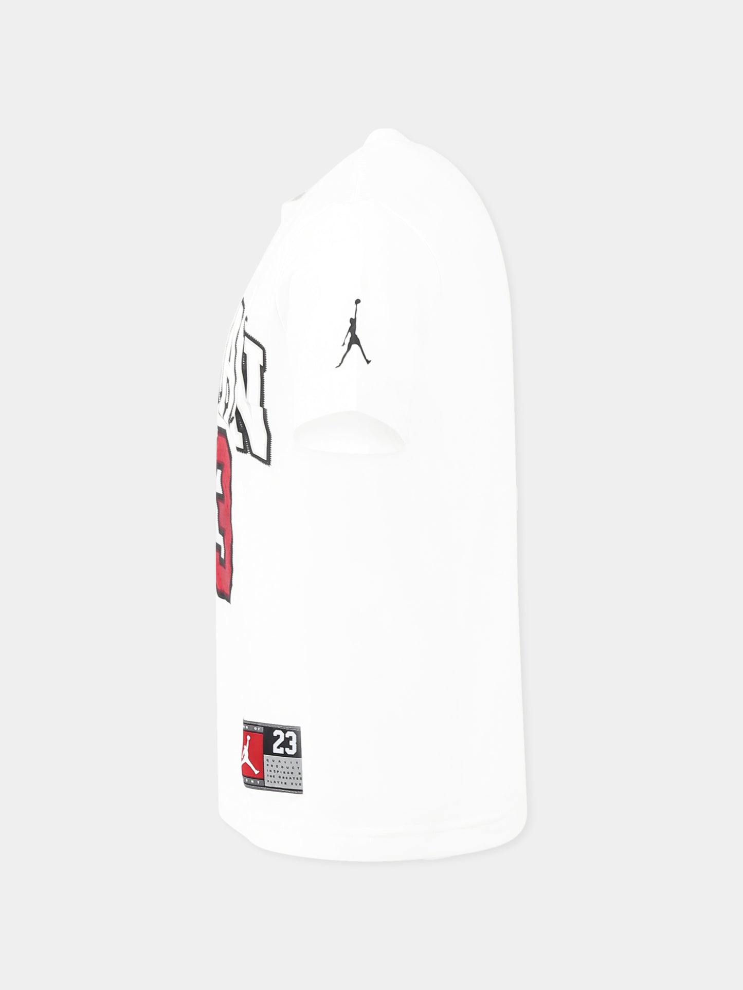 White t-shirt for boy with logo