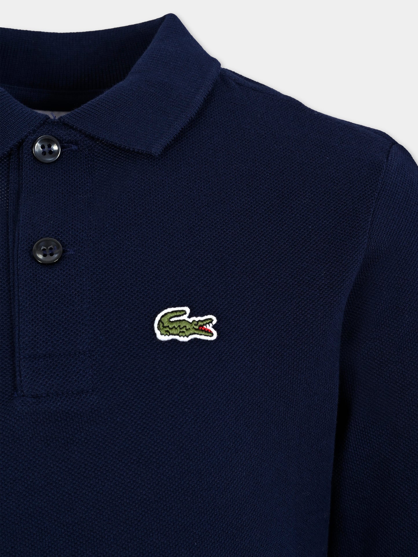 Polo blu per bambino con coccodrillo,Lacoste,PJ8915 166