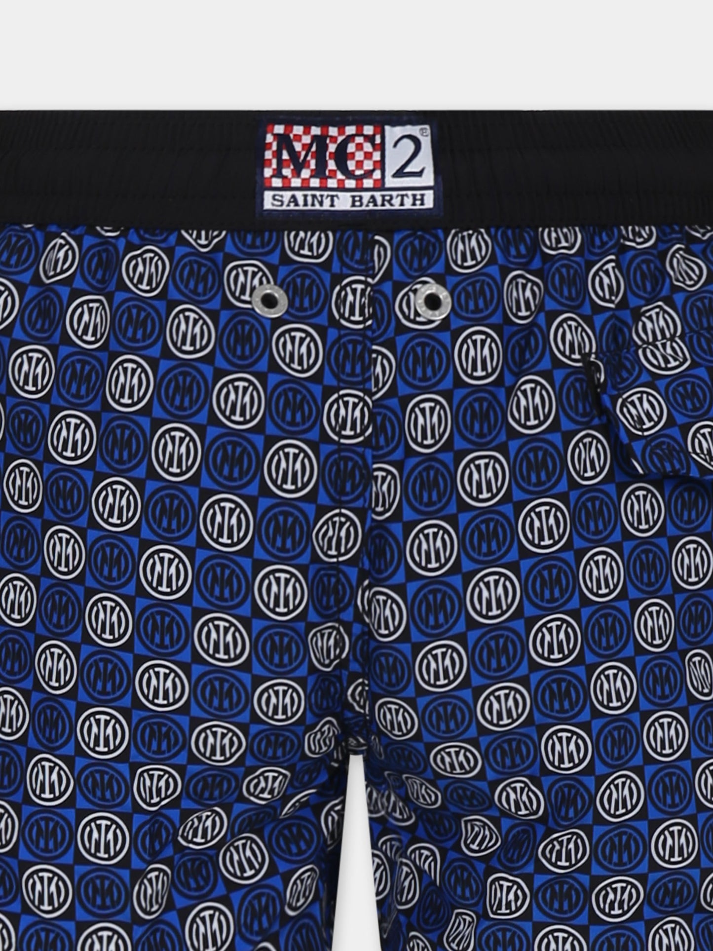 Blue swim shorts for boy with Inter logo
