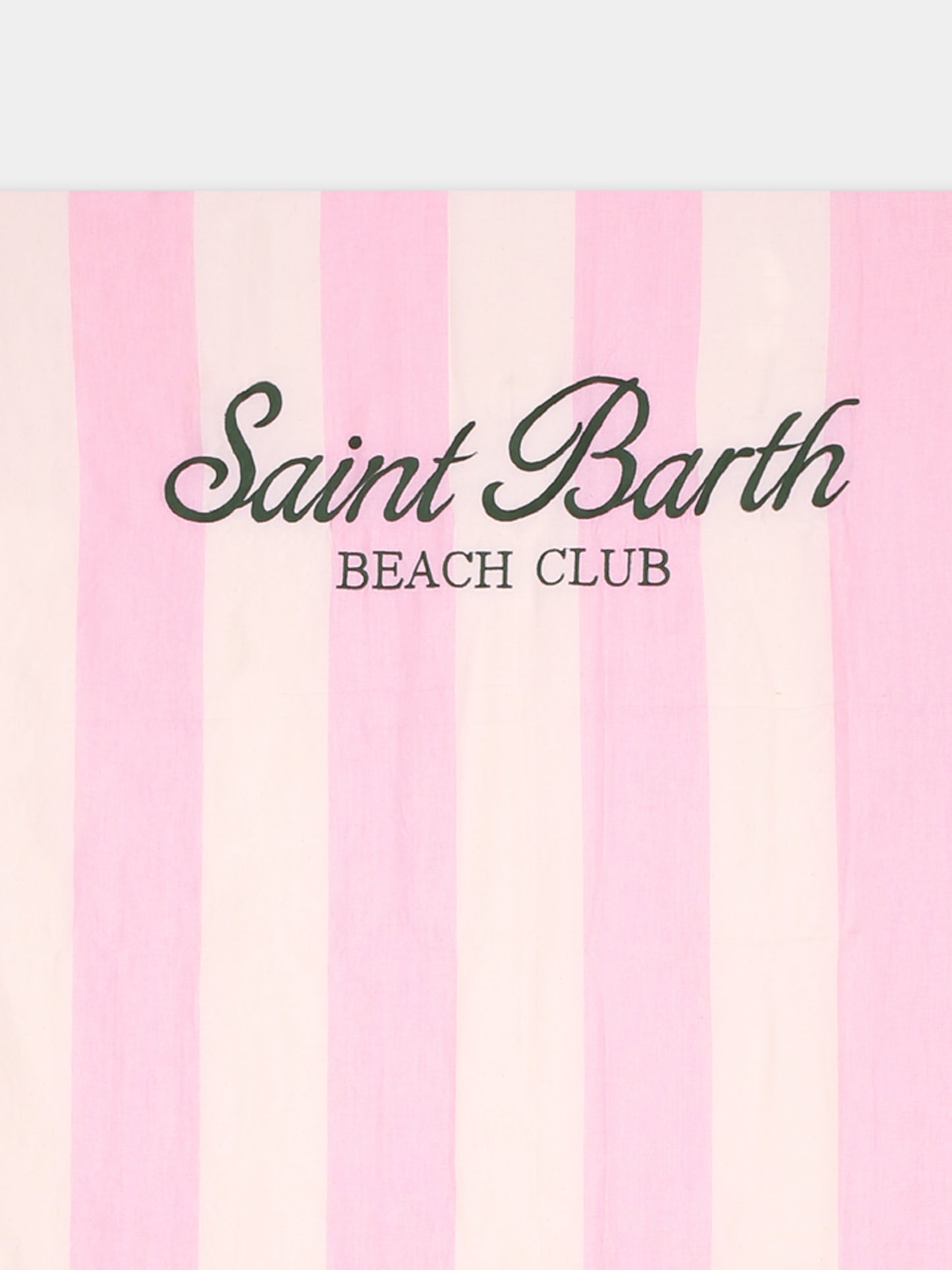 Pink beach towel for girl with logo
