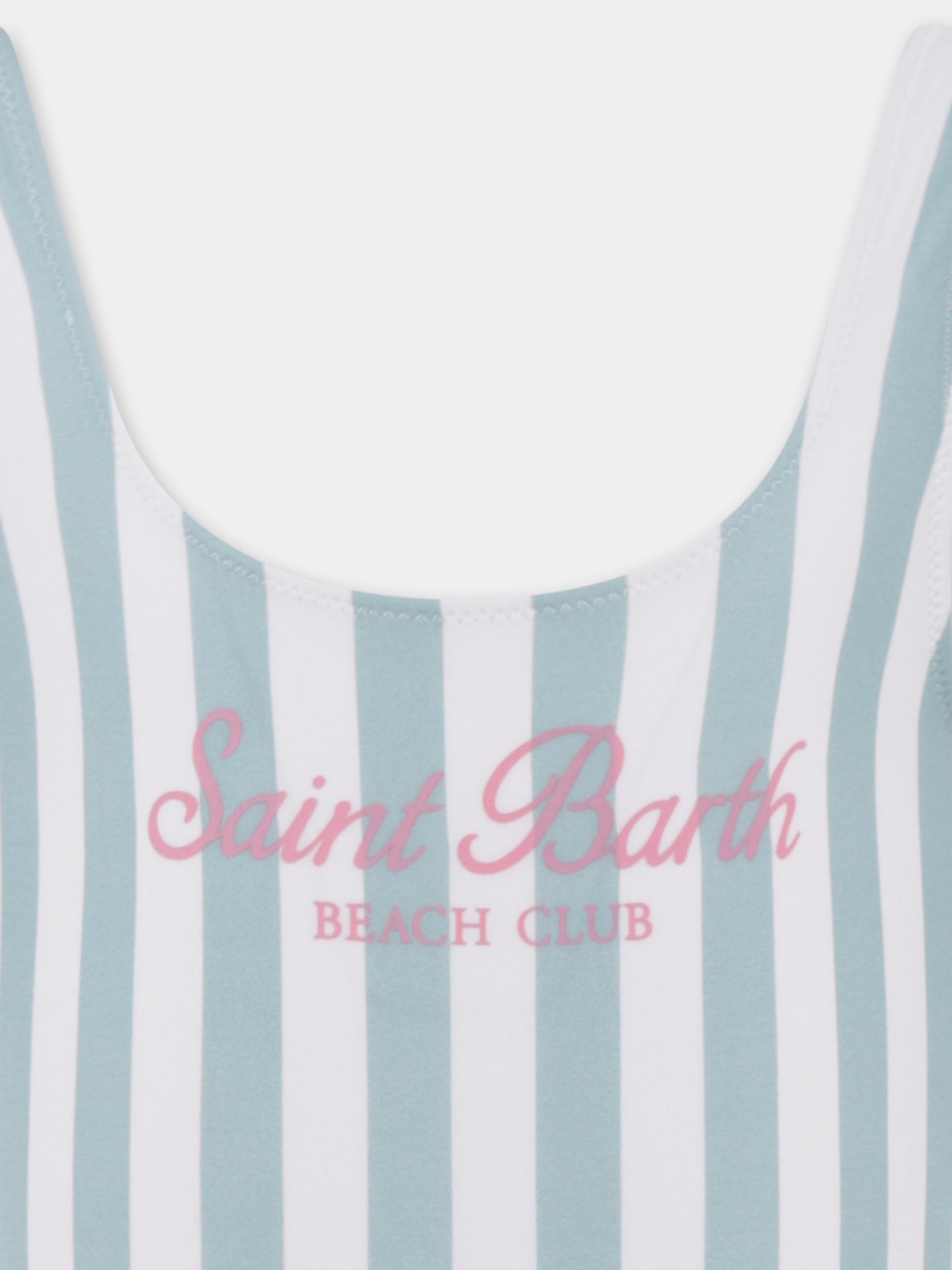 Costume intero verde per bambina con logo,Mc2 Saint Barth,CARA001 03760H