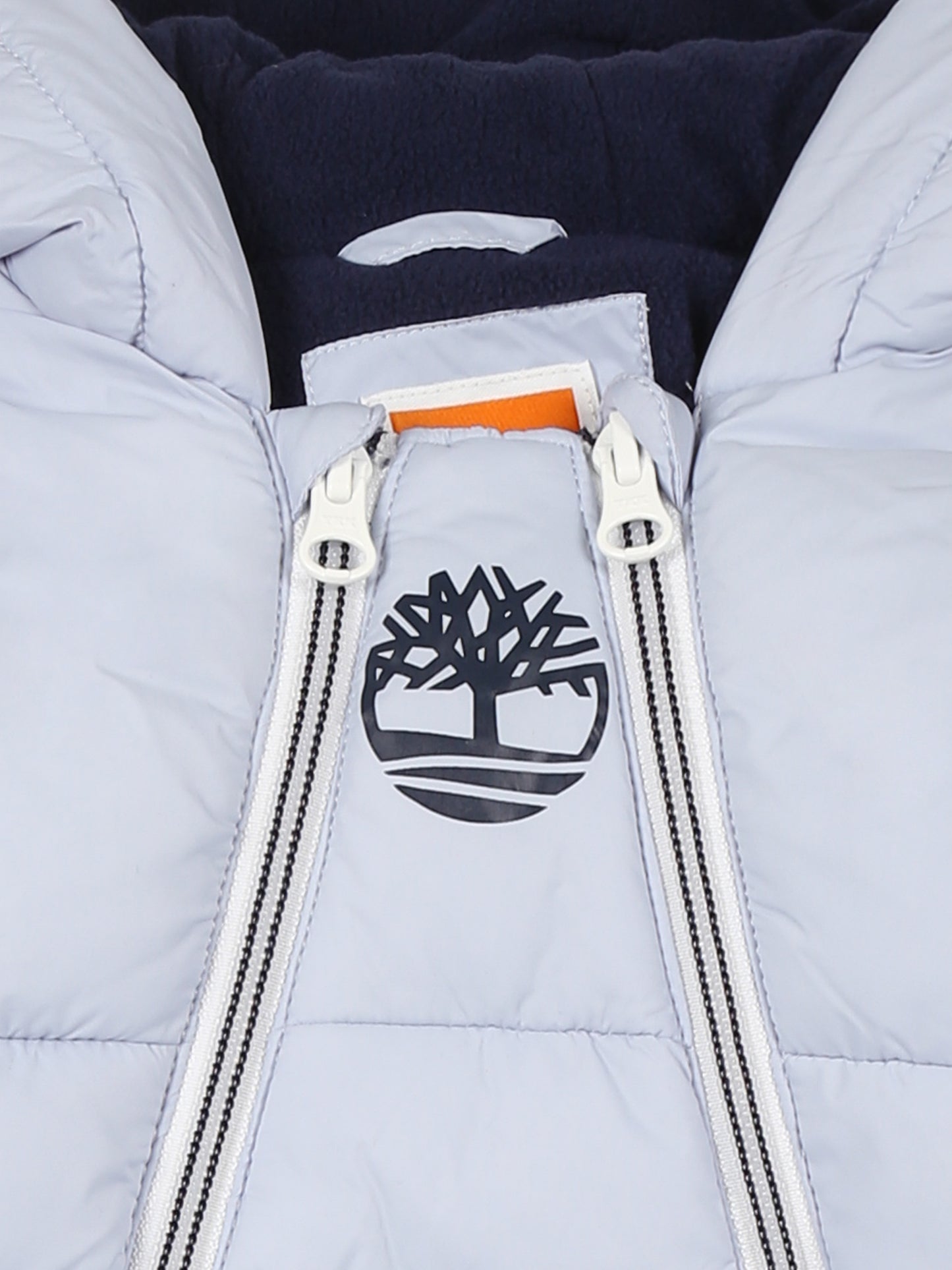 Piumino celeste per neonato con albero,Timberland,T96263 781