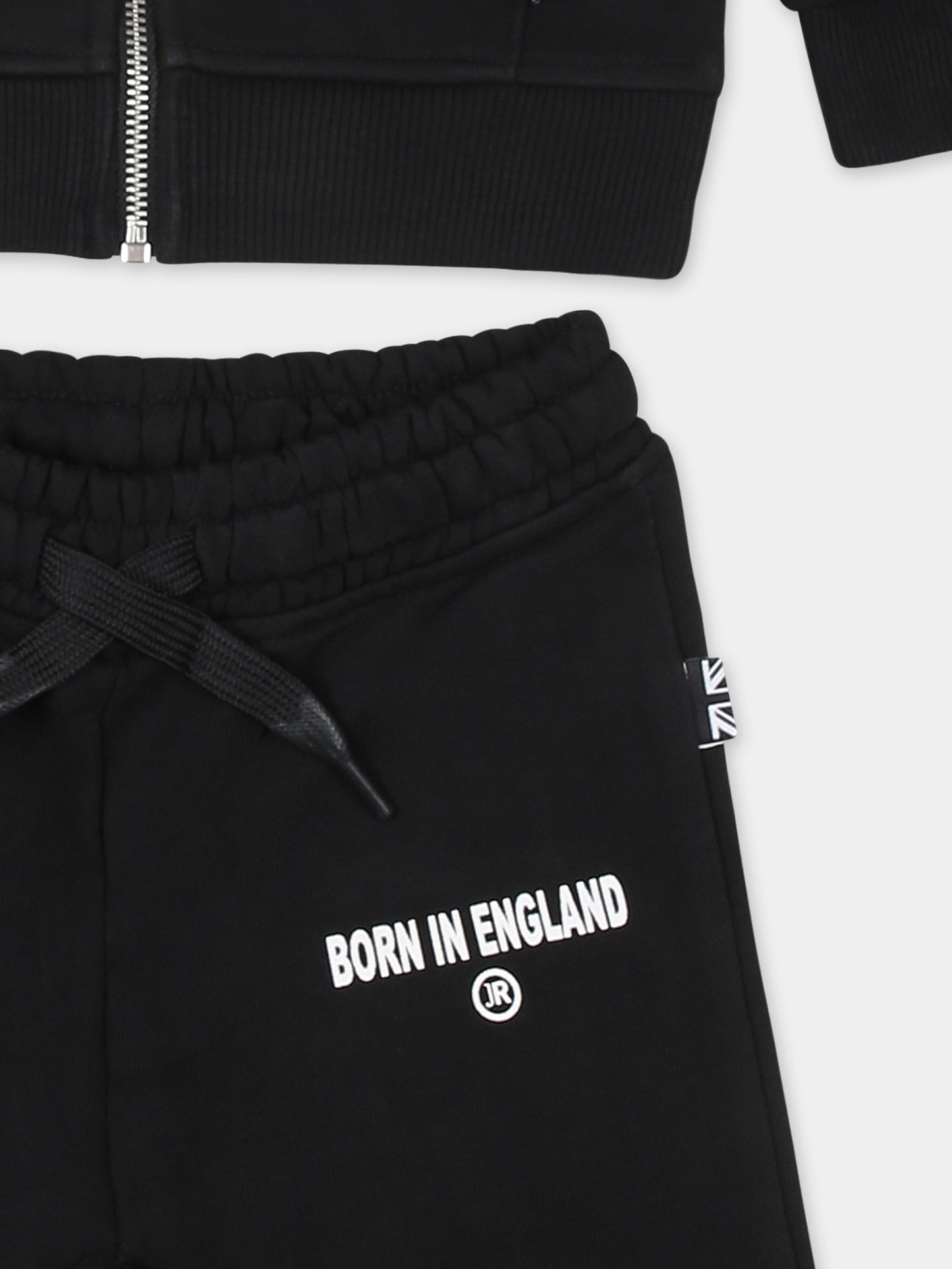 Completo nero per neonato con logo,Richmond,RIA24036CF BLACK