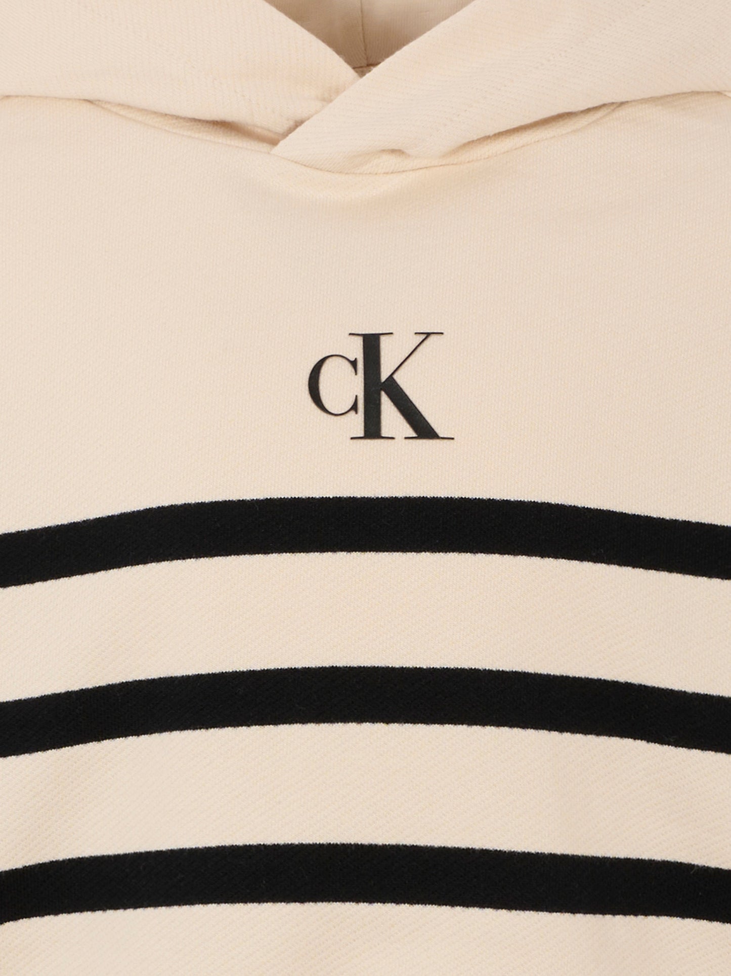 Felpa beige per bambina con logo,Calvin Klein Kids,25CCKIG0IG02993 0K4