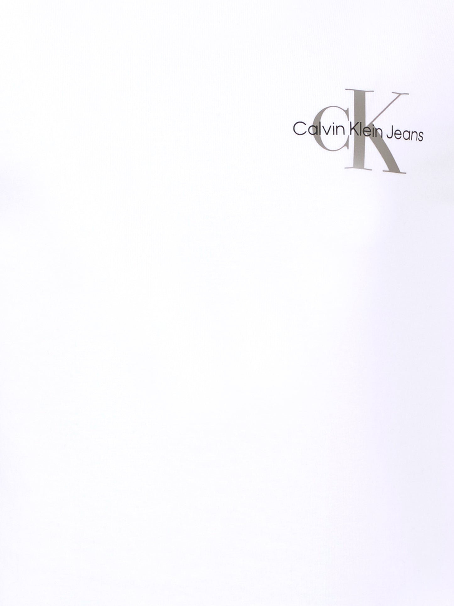 T-shirt bianca per bambini con logo nero,Calvin Klein Kids,25CCKIU0IU00677 YAF