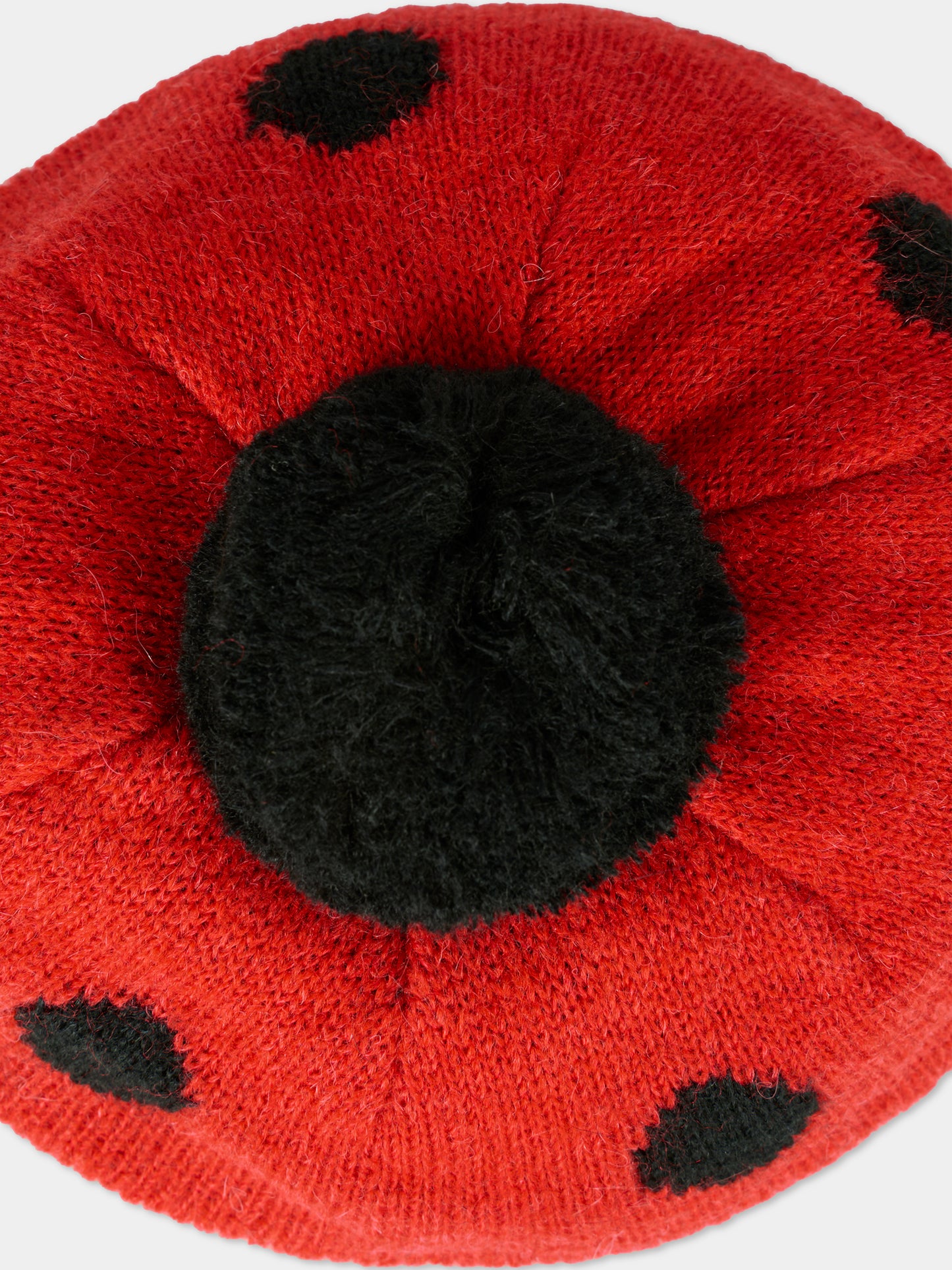 Basco rosso per bambina con coccinella,Konges Sløjd,KS103494 BARBADOS CHERRY