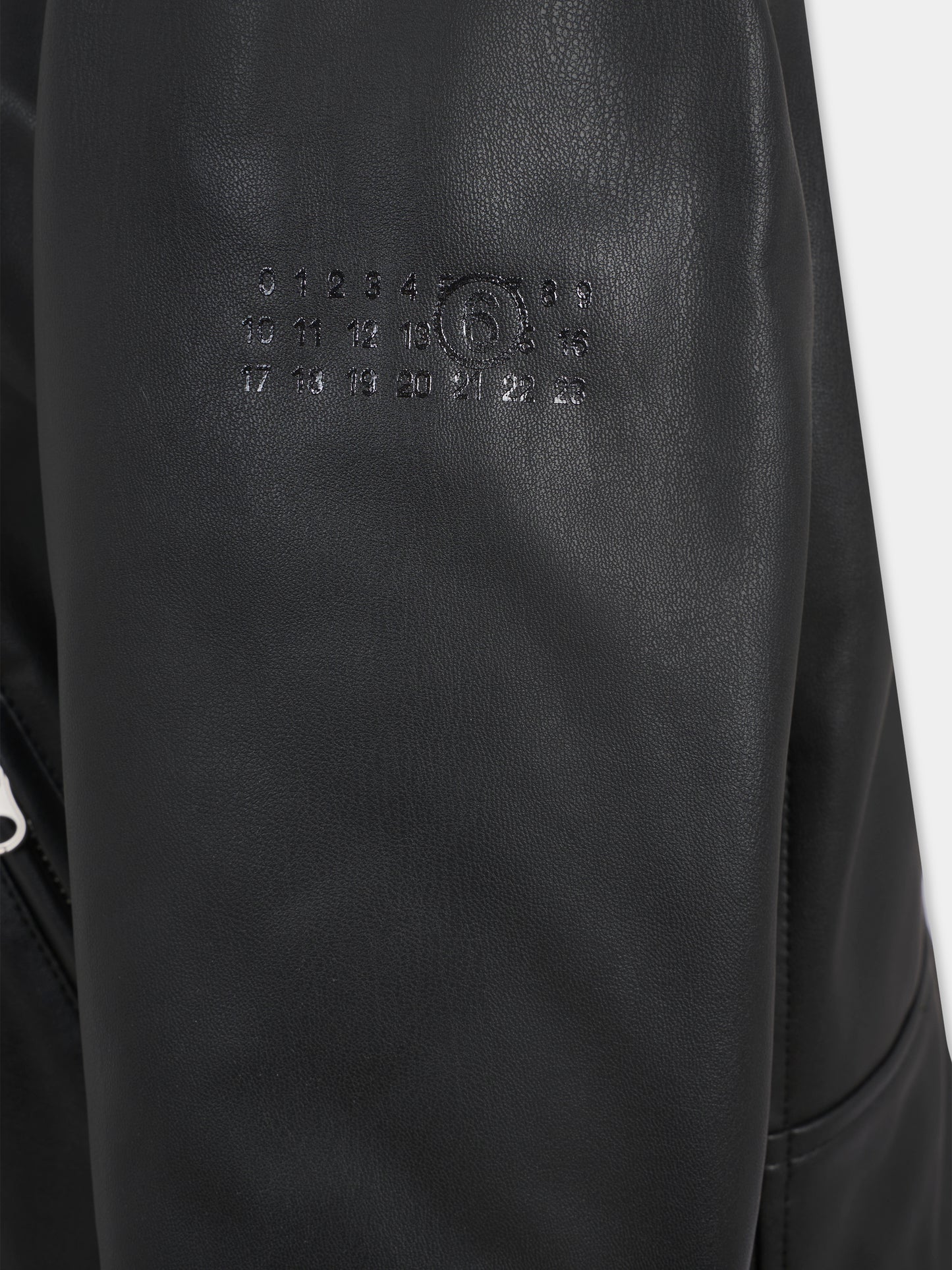 Giubbotto nero per bambini con logo,Mm6 Maison Margiela,M60835-MM01Y-M6900