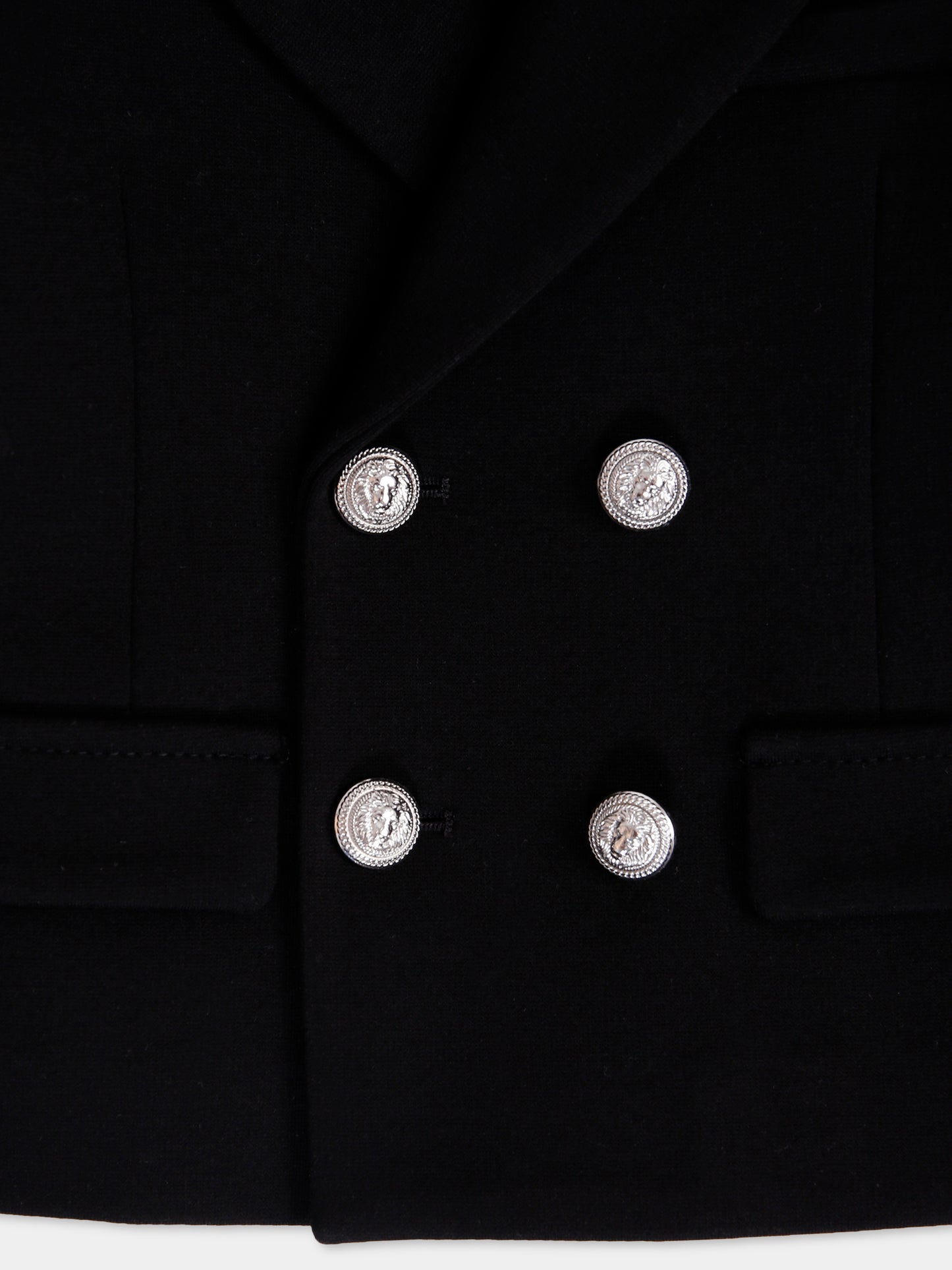 Giacca nera per neonato con iconico labirinto all over,Balmain Kids,BX2504-J0371 930AG