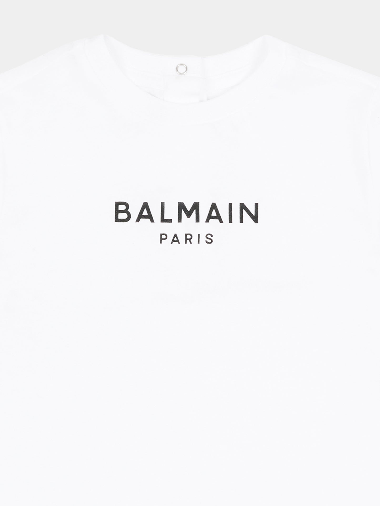 T-shirt bianca per neonati con logo,Balmain Kids,BX8501-Z3186 100NE