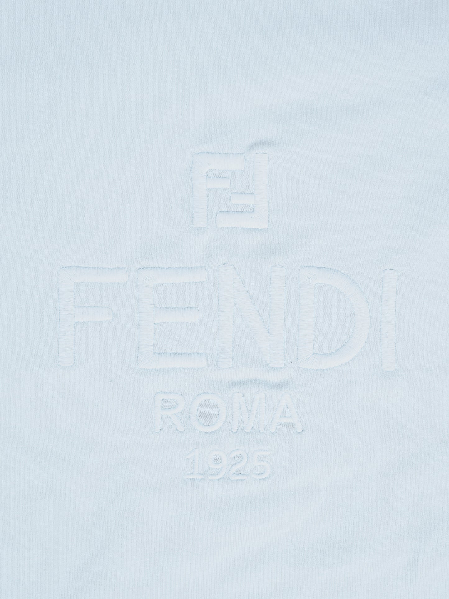 Coperta celeste per neonato con logo,Fendi Kids,BUJ315 8RA F19J4