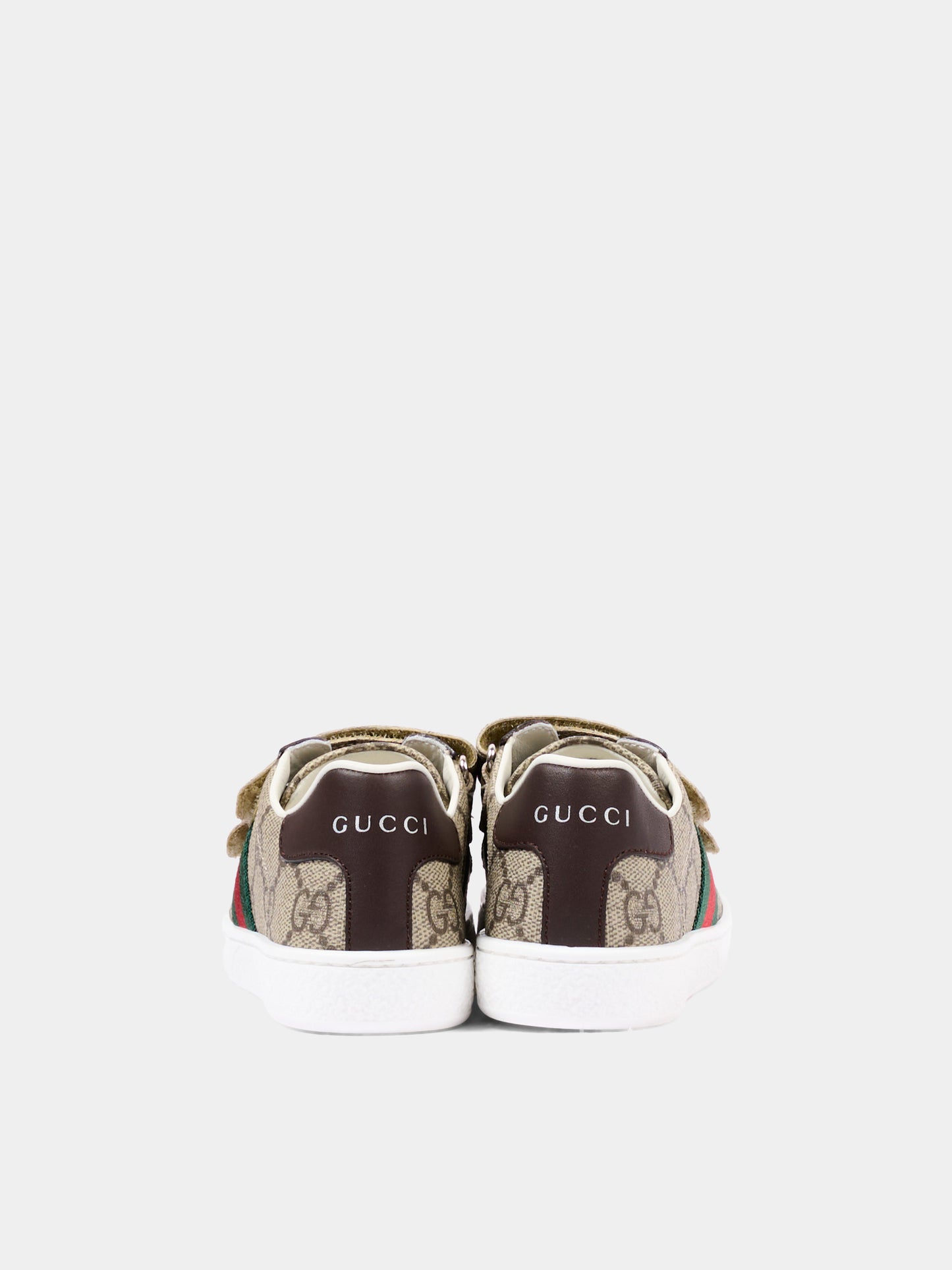 Sneakers beige monogramma GG per bambini,Gucci Kids,463088 FACYF 9753