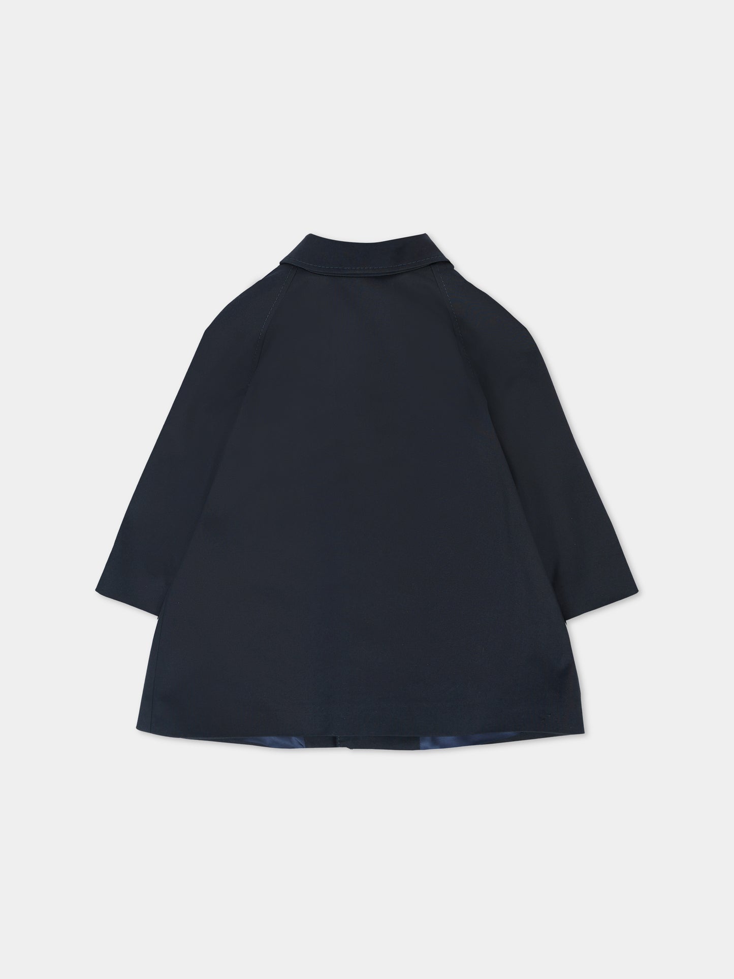 Cappotto blu per neonati con dettaglio Web,Gucci Kids,824874 XWA44 4440