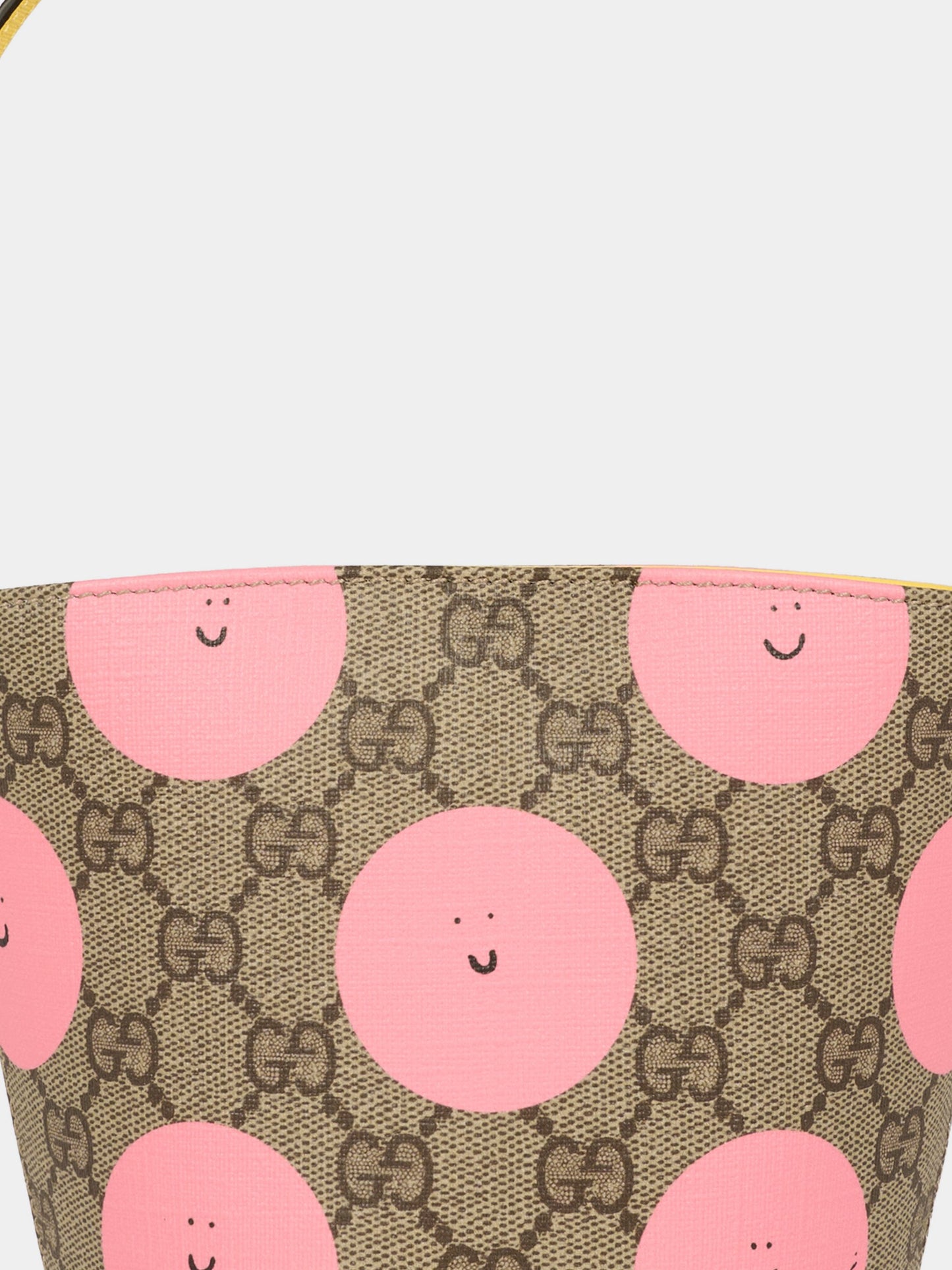 Borsa beige per bambina con sole sorridente,Gucci Kids,752356 FAER6 9783