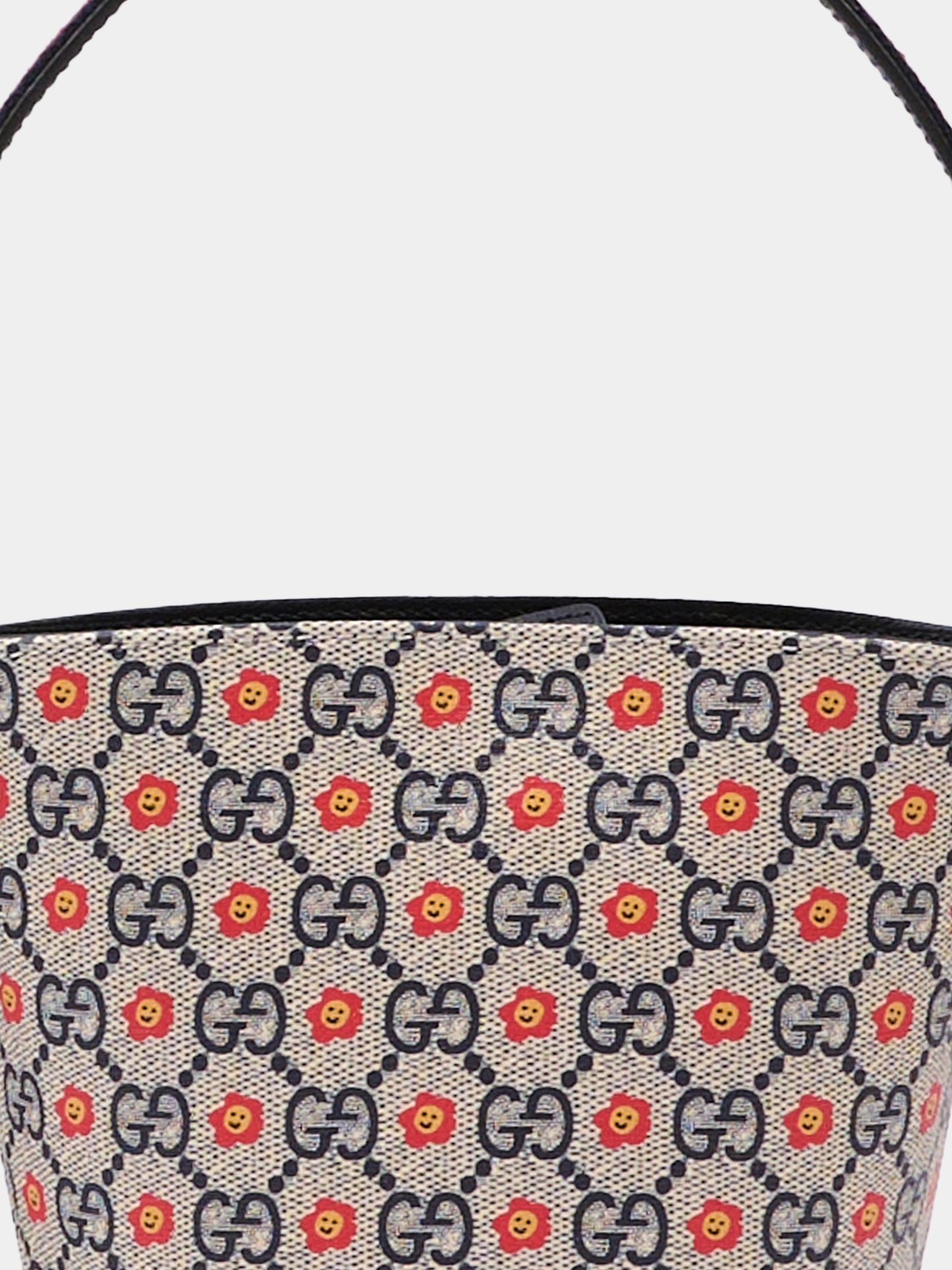 Borsa blu per bambina con fiori,Gucci Kids,840218 FAEYV 8557