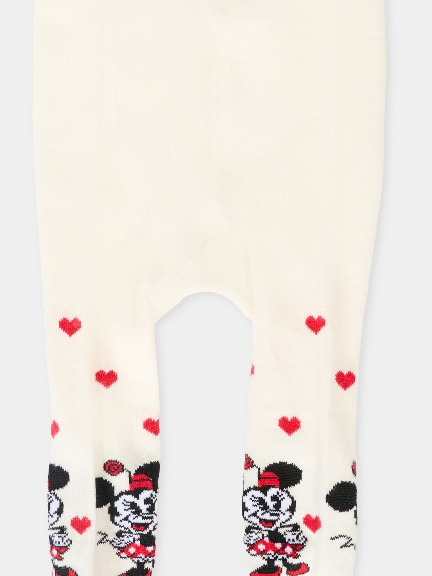 Collant bianchi per neonata con Minnie,Monnalisa,39F006 6076 0143