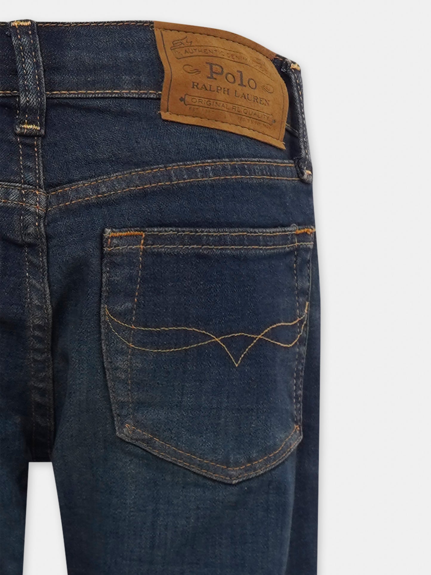 Jeans denim per bambino con logo,Ralph Lauren Kids,701277001