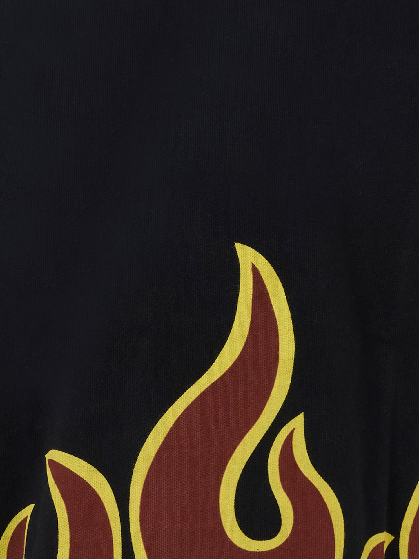 T-shirt Riley nera per bambino con fiamme,Molo,1W25A210 9608