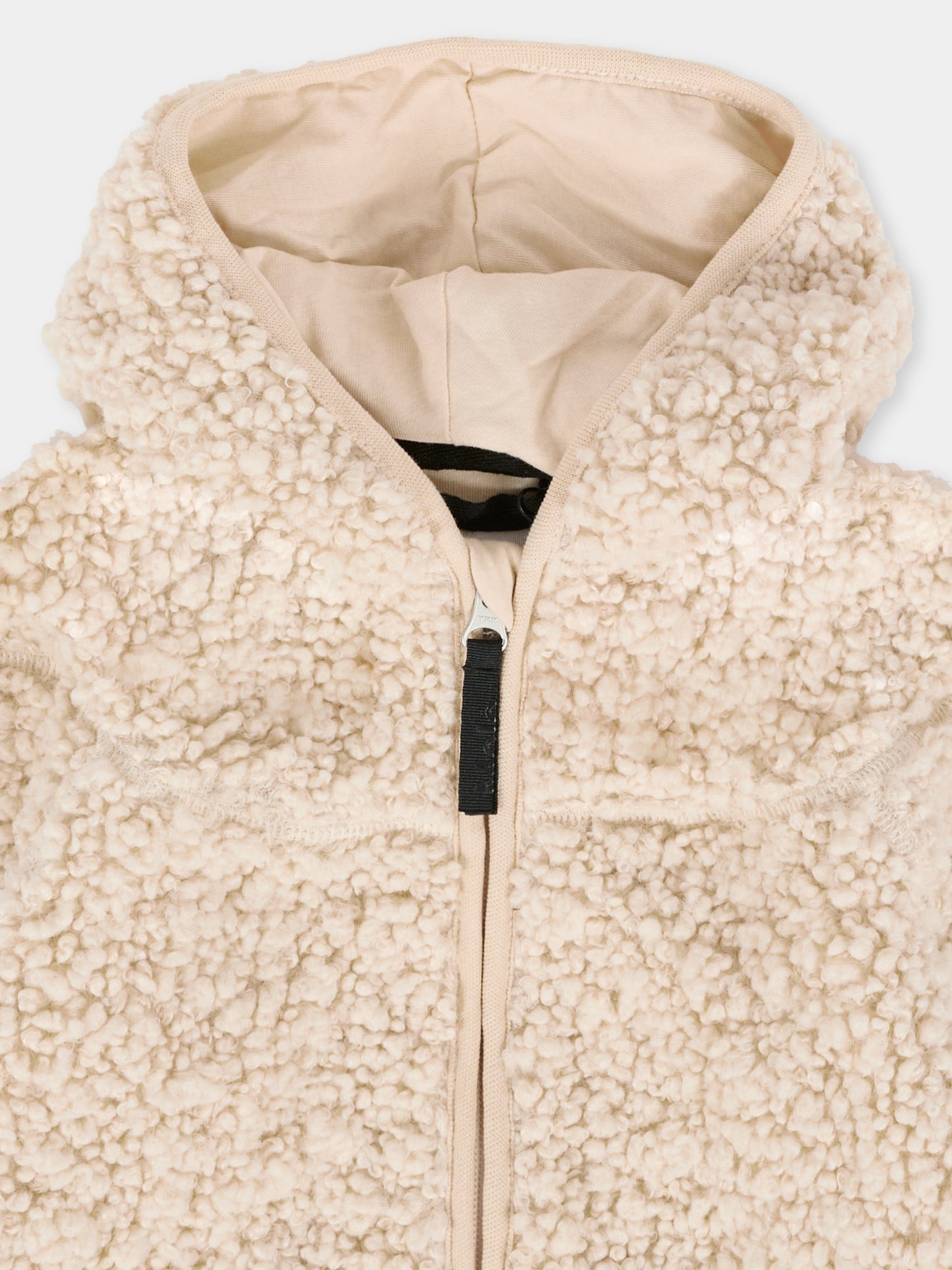 Ecopelliccia Ummi avorio per neonati con orecchie,Molo,5W25L205 5553