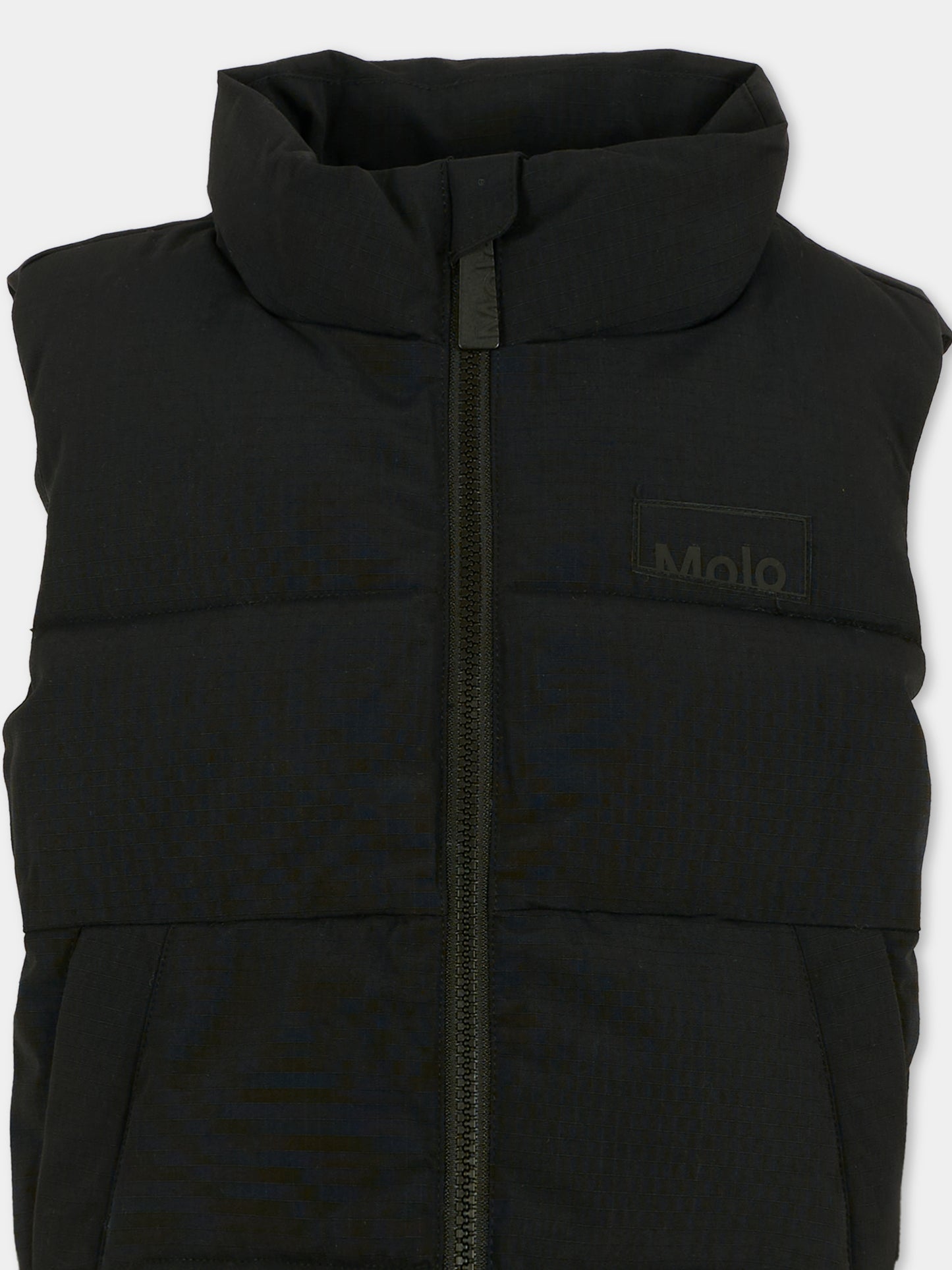 Gilet Hieke nero per bambino con logo,Molo,5W25M201 0099