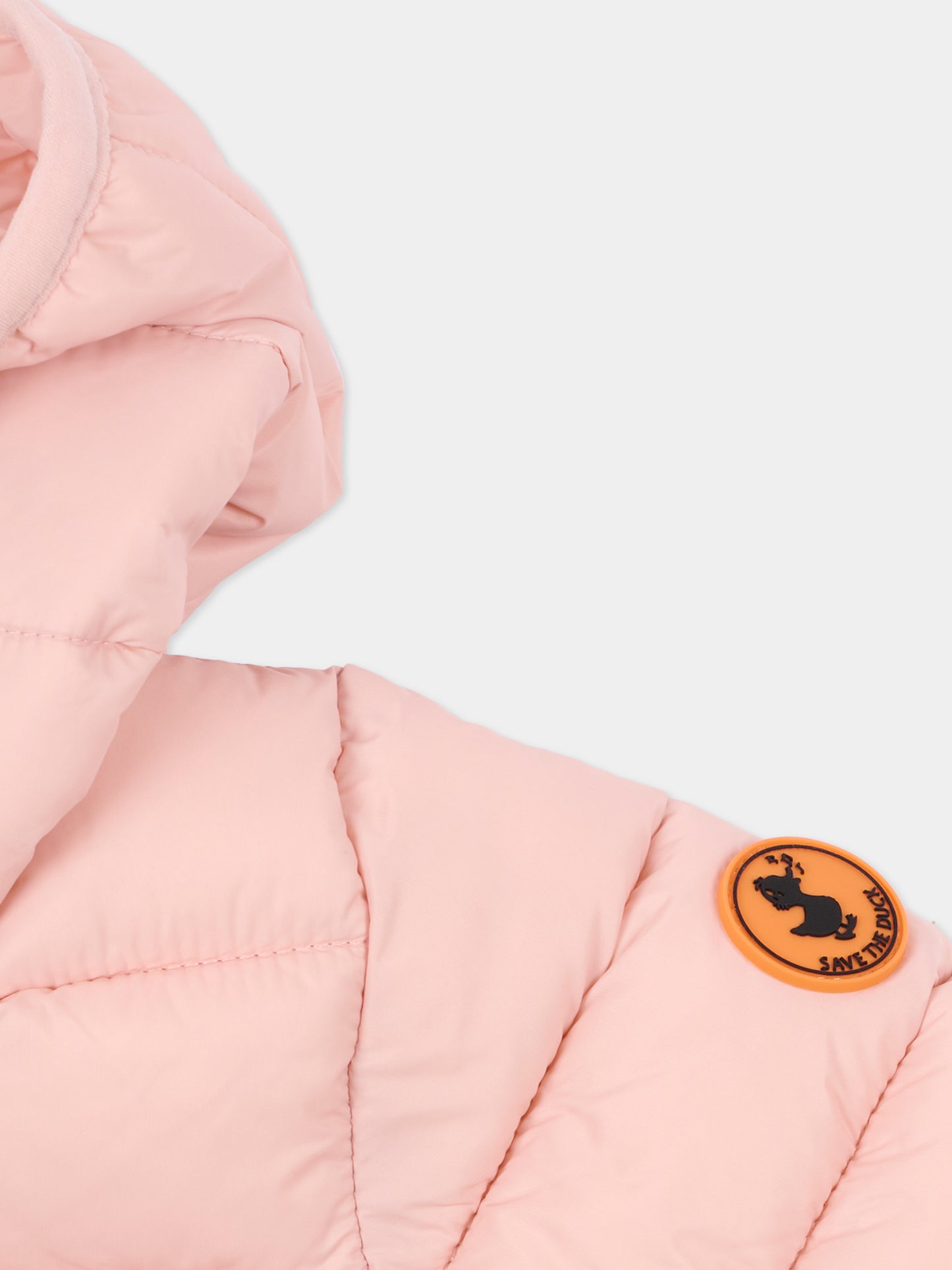 Piumino Wally rosa per neonata con logo,Save The Duck Kids,I30003X GIGA21 80007
