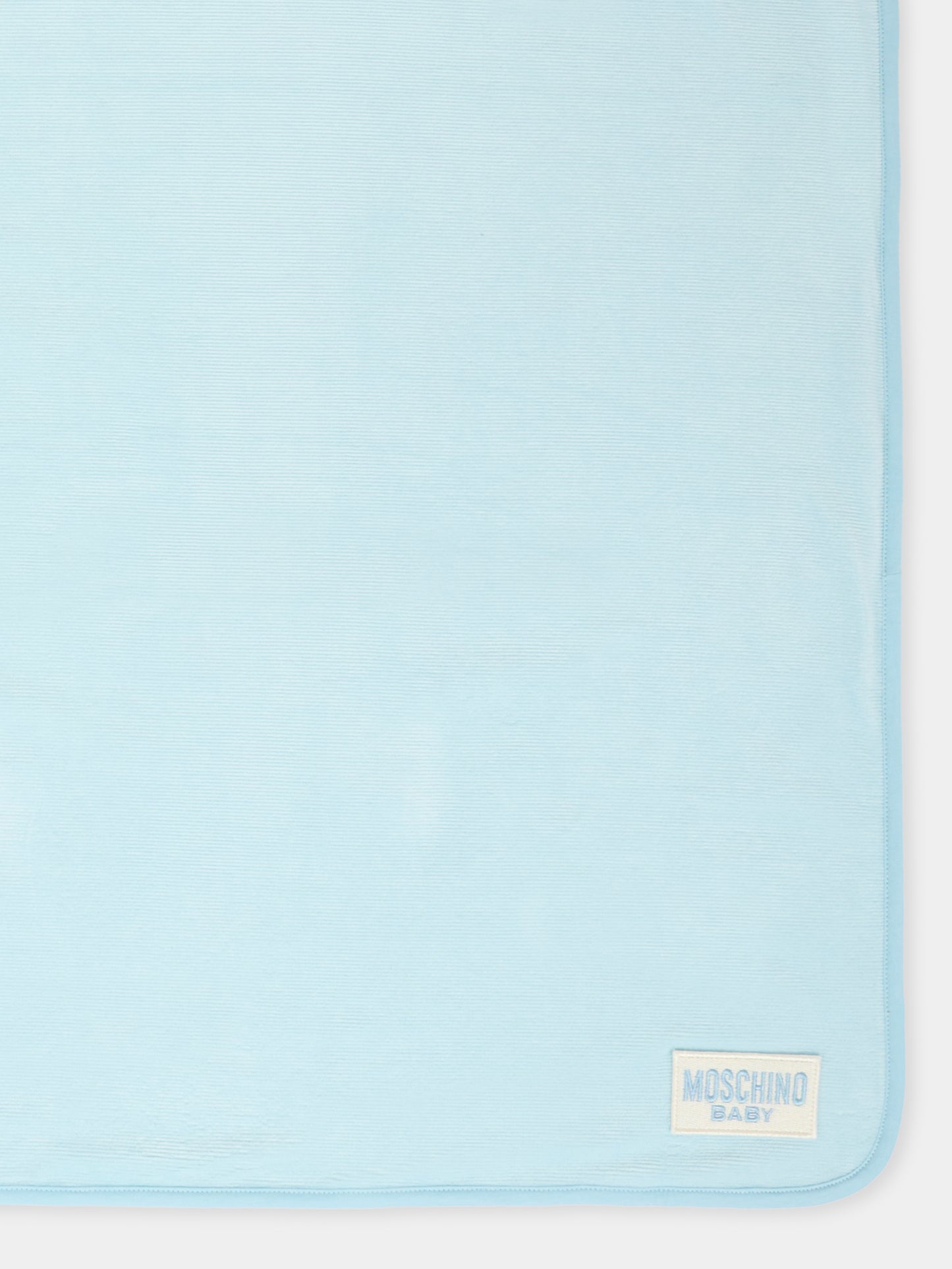 Coperta celeste per neonato con Teddy Bear,Moschino Kids,MPB00F LGA27 40304