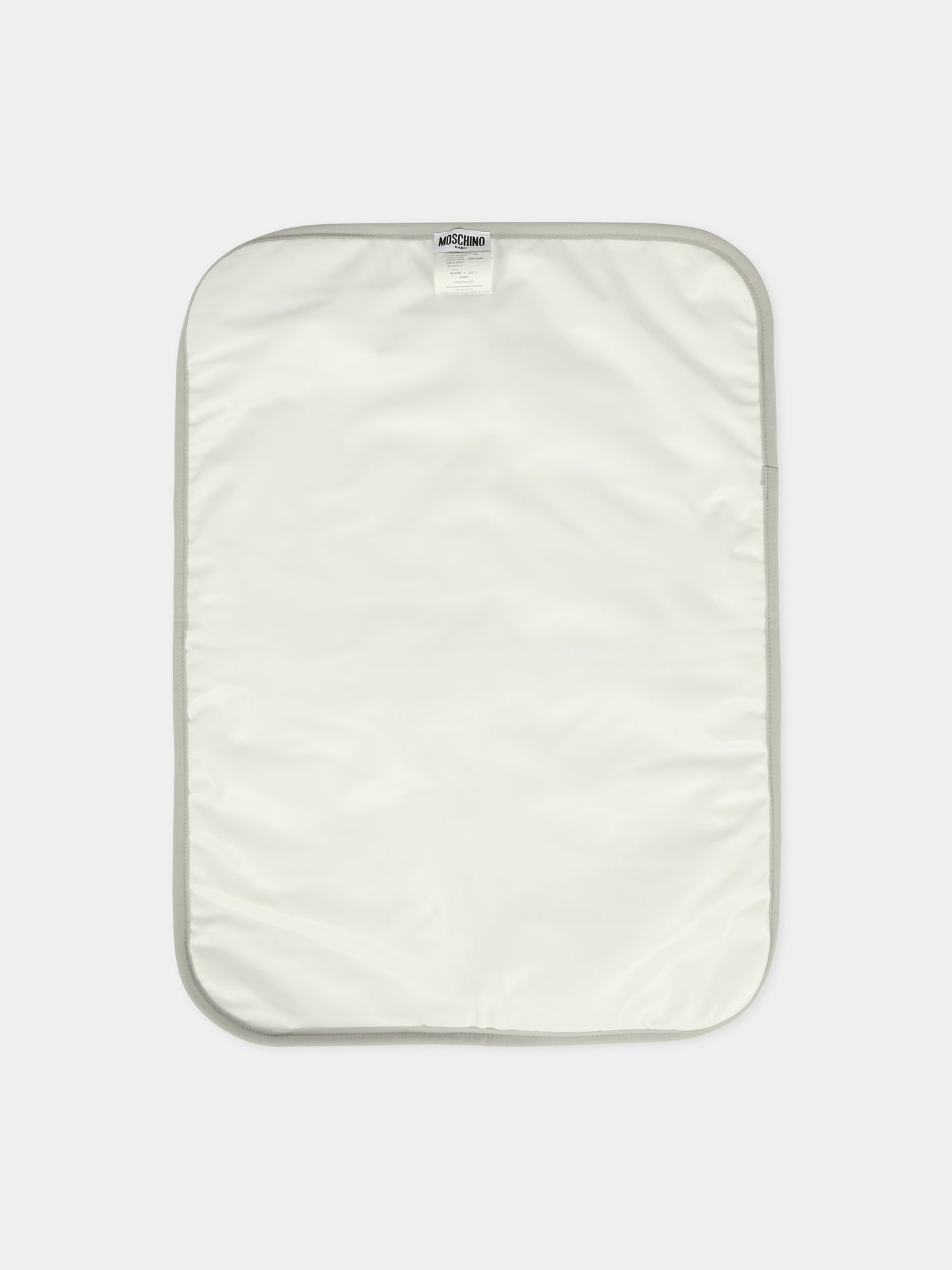 Borsa mamma grigia per neonati con Teddy Bear,Moschino Kids,MUX05N LDA32 60901