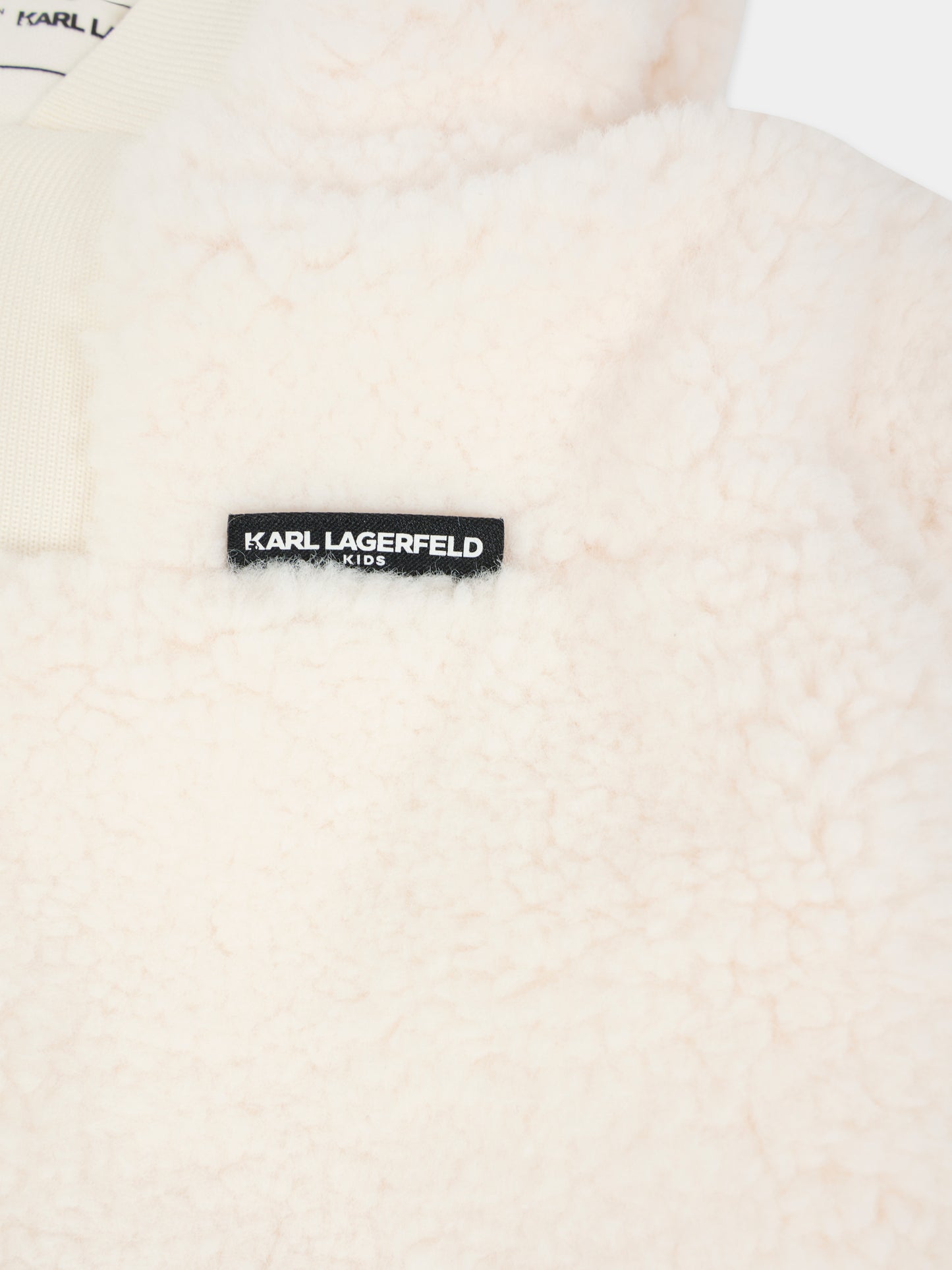 Tuta da neve avorio per neonati con logo ricamato,Karl Lagerfeld Kids,Z30975 195