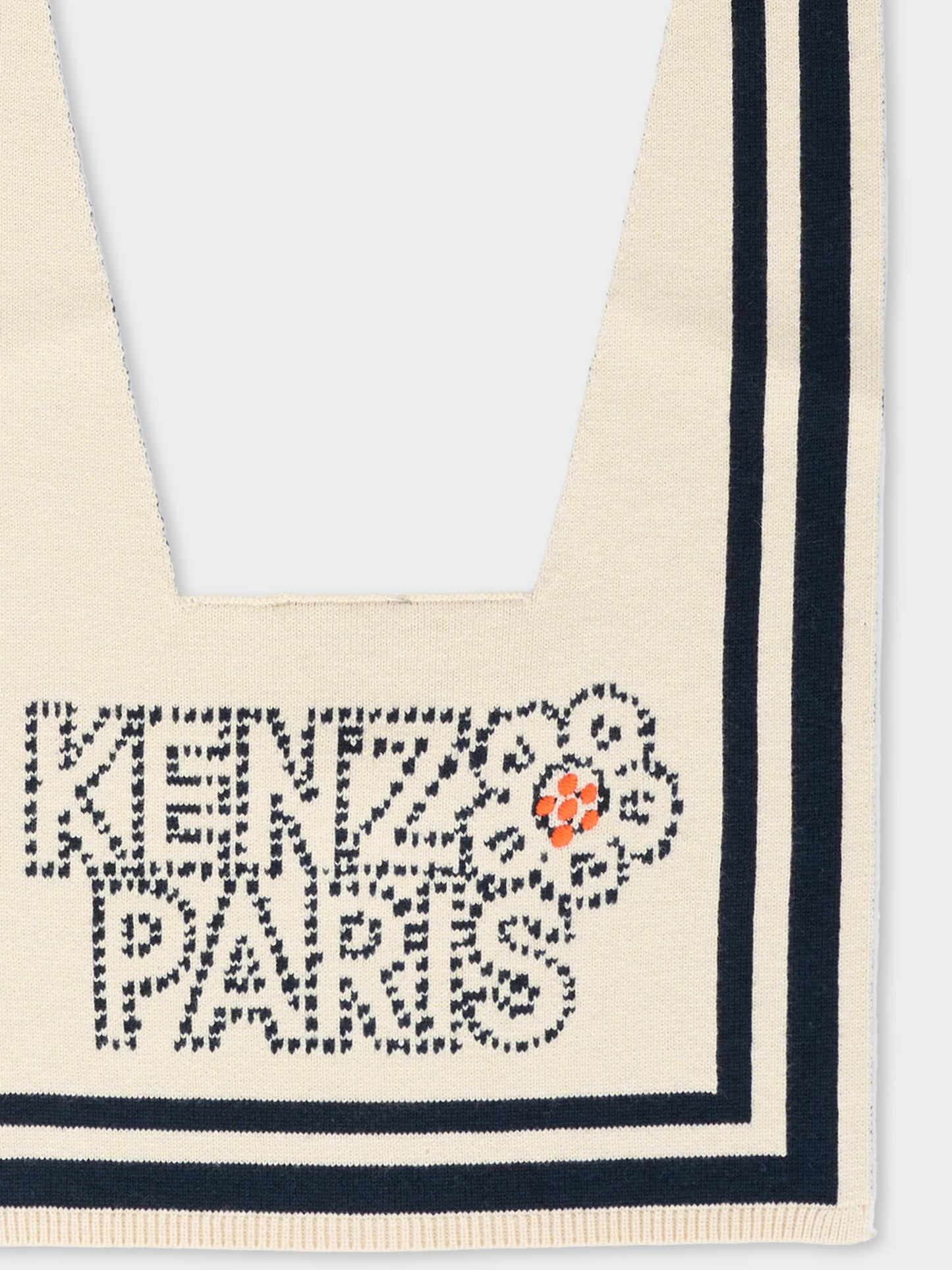 Sciarpa blu per bambina con logo,Kenzo Kids,K61573 21G