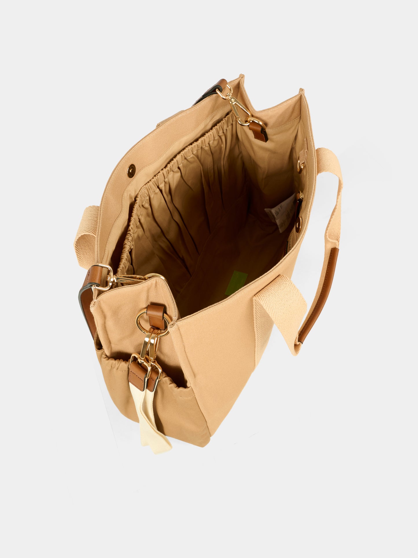 Borsa mamma beige per neonati con logo,Chloé Kids,C20764 244