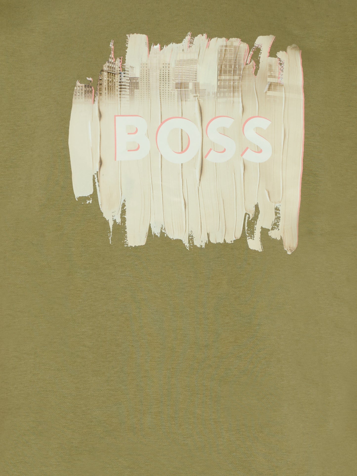 Felpa verde per bambino con logo,Boss,J52356 724