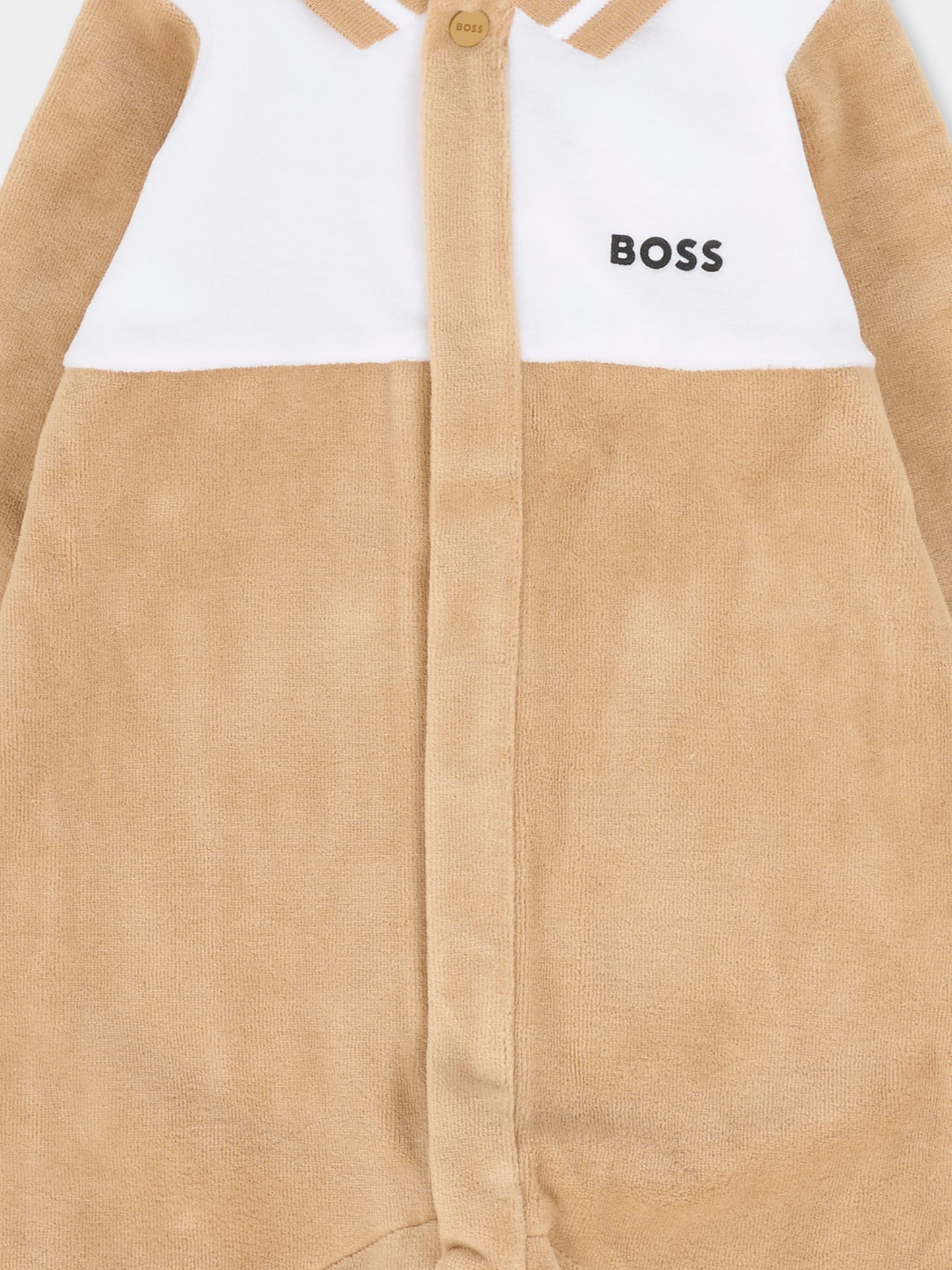 Tutina beige per neonato con logo,Boss,J52522 269