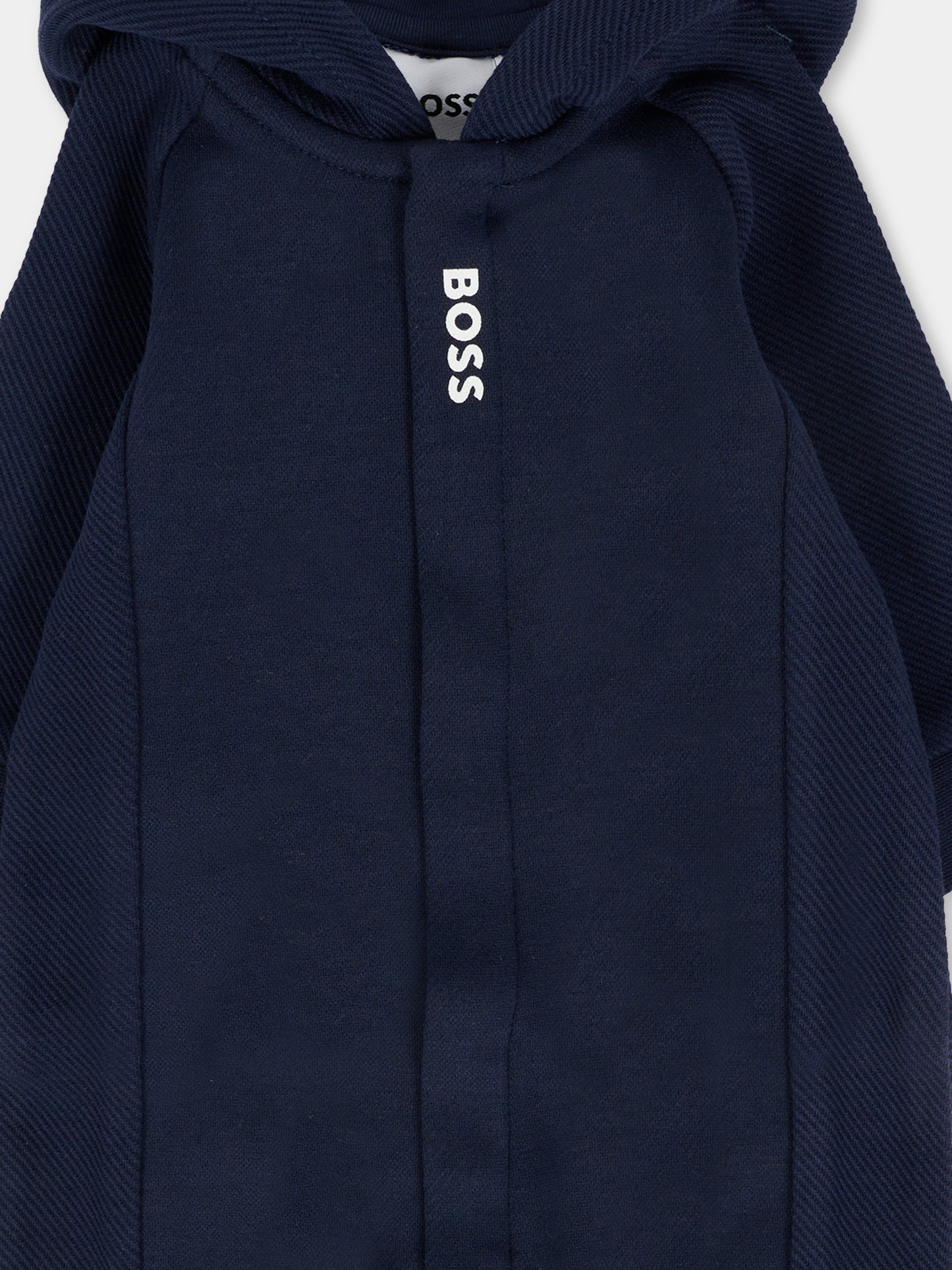 Tutina blu per neonato con logo,Boss,J52530 849