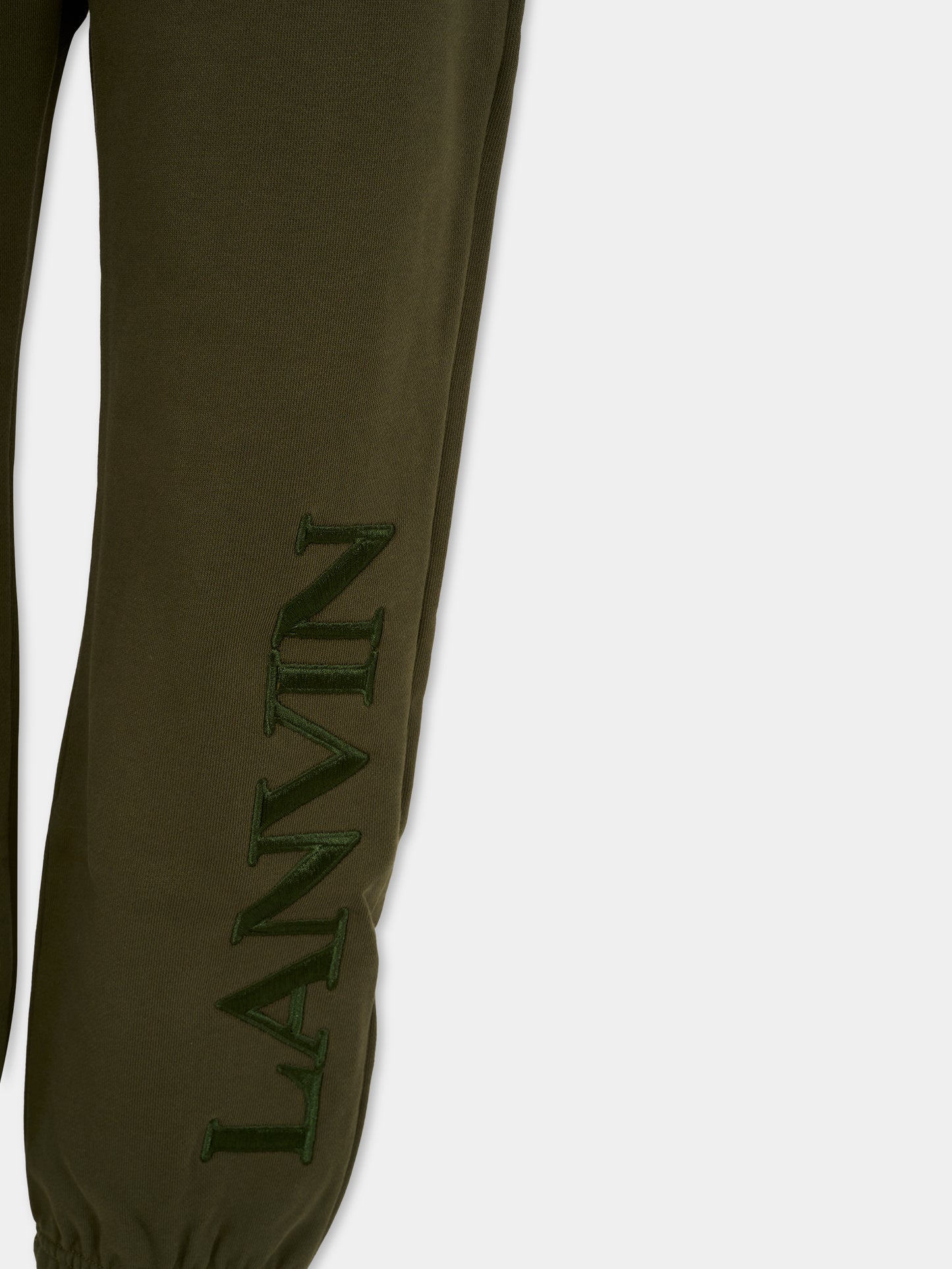 Pantaloni verdi per bambino con logo,Lanvin Petite,N30315 665