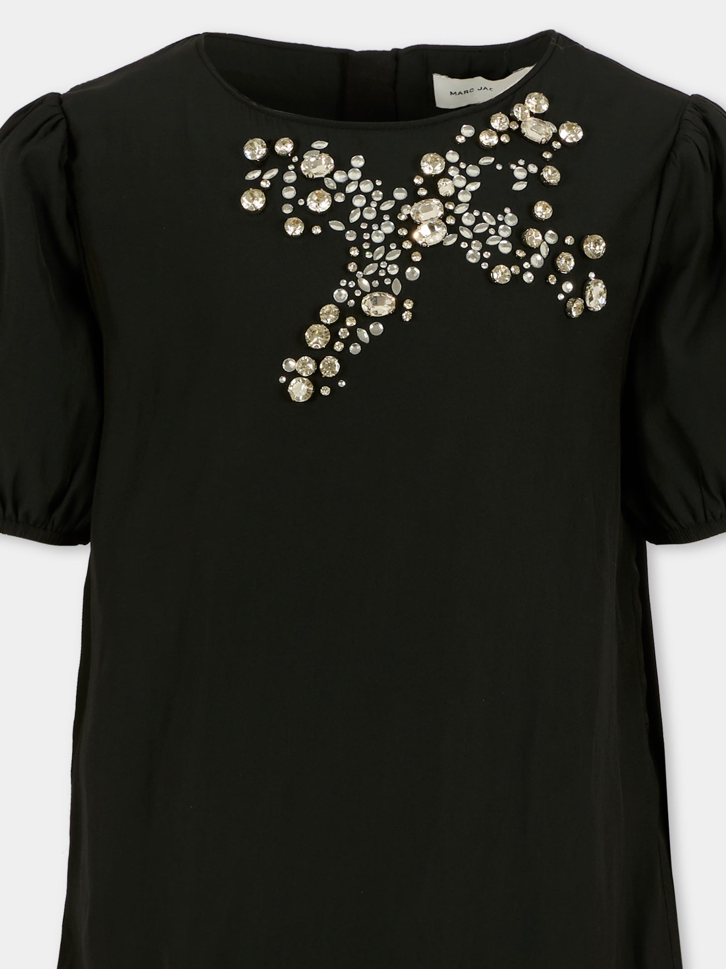 Vestito nero per bambina con fiocco,Marc Jacobs,W60616 09B