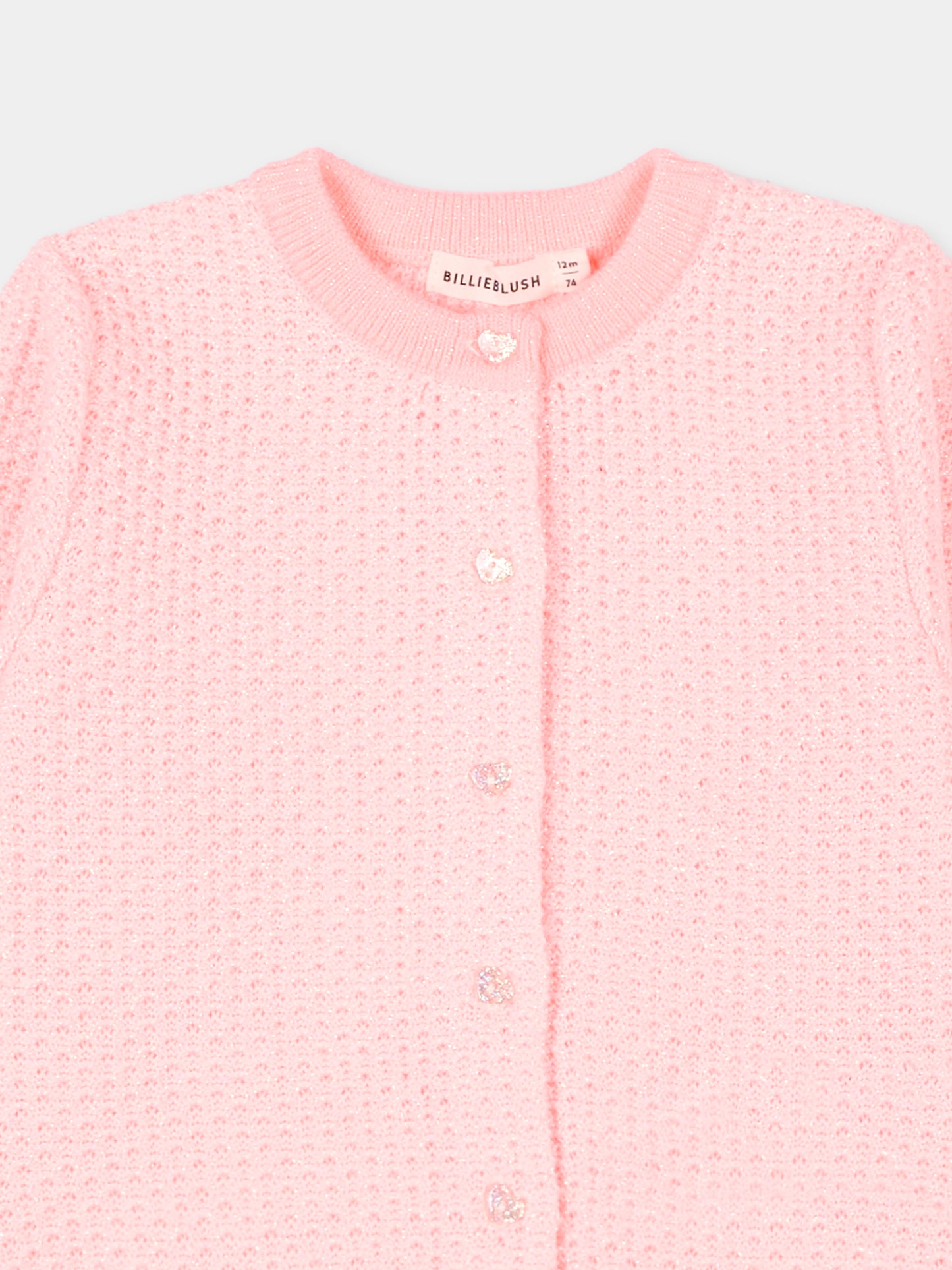 Cardigan rosa per neonata,Billieblush,U21435 408