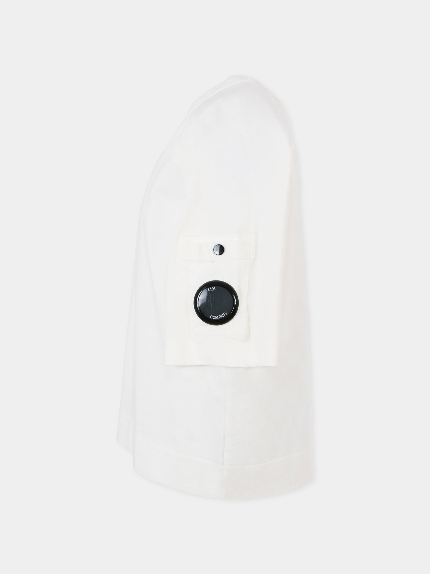 T-shirt bianca per bambino con lente,C. P. Company,CUM00R LAA17 10135