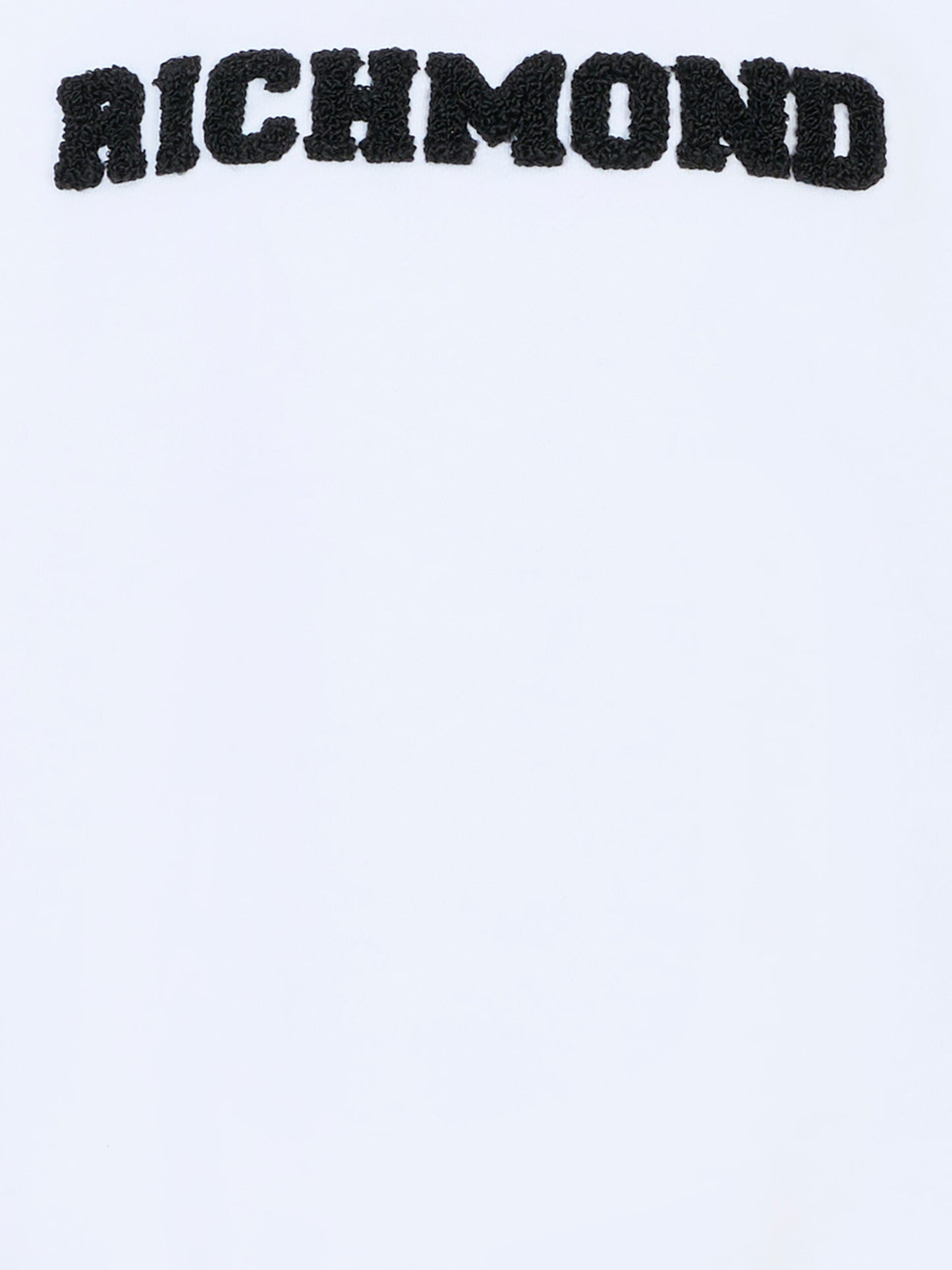 Felpa bianca per bambini con logo,Richmond,RBA25236FE WHITE