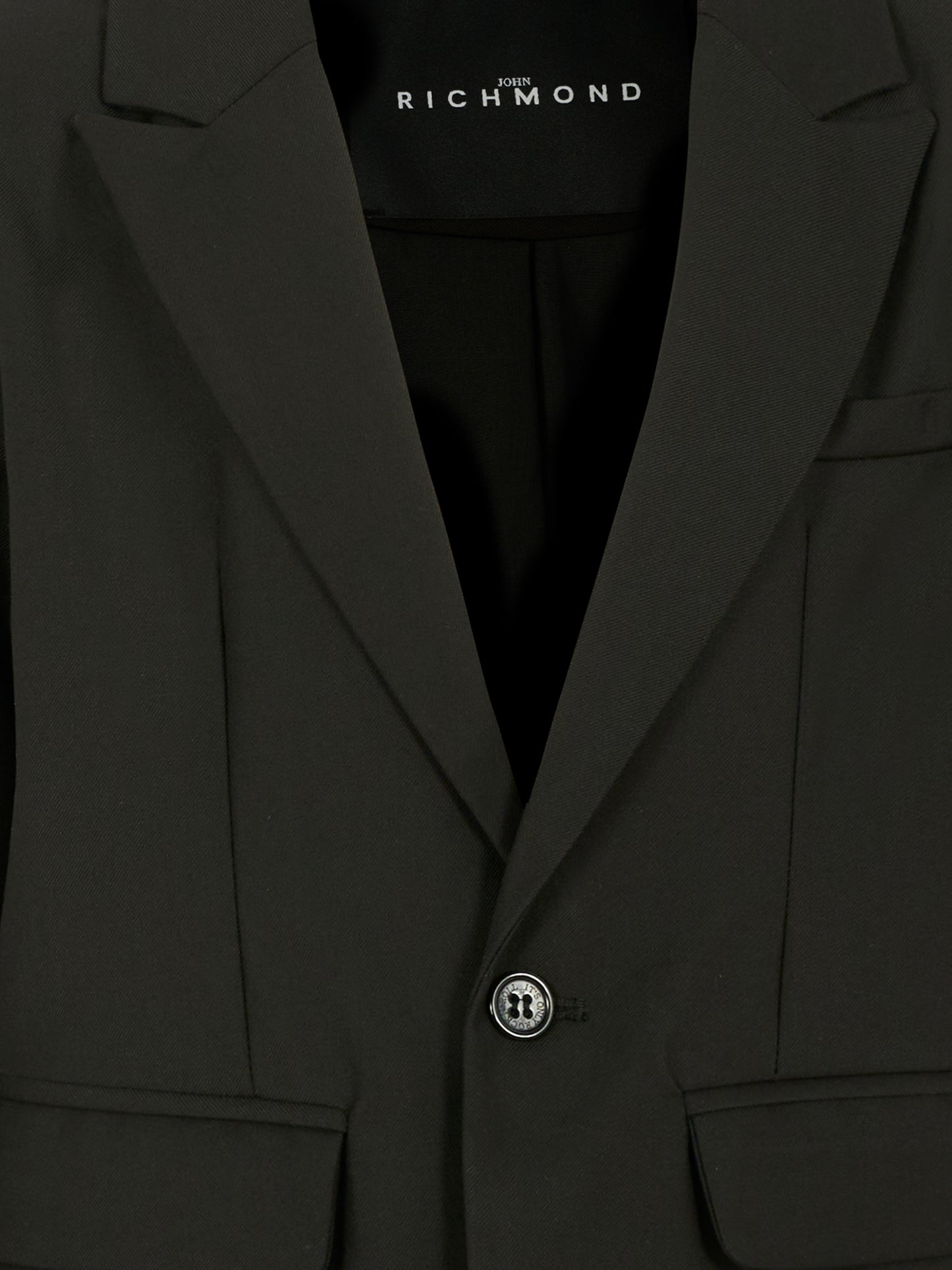 Giacca nera per bambino con logo,Richmond,RBA25125GC BLACK