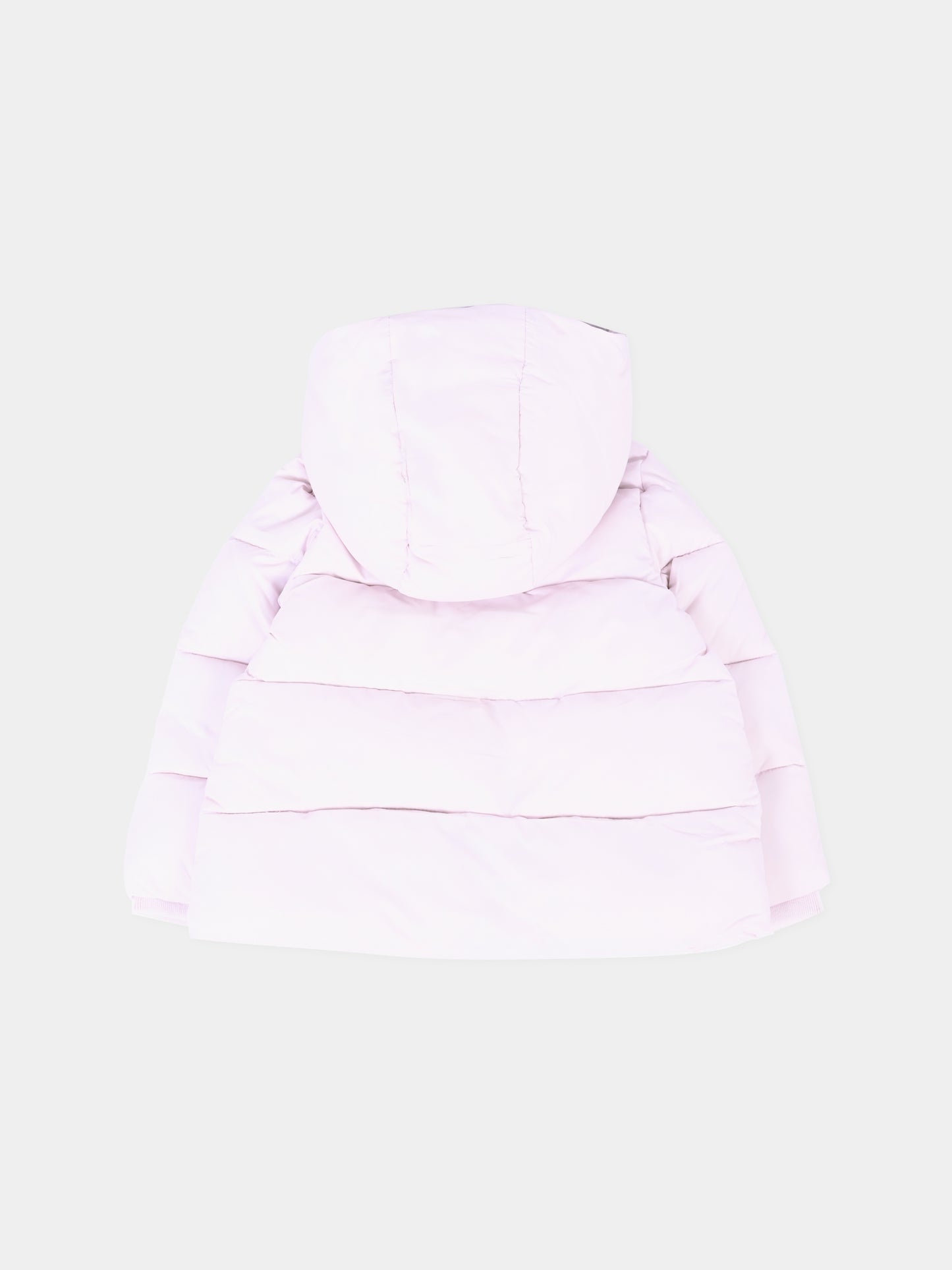 Piumino lilla per neonata con logo,Richmond,RIA25021PI ORCHID ICE