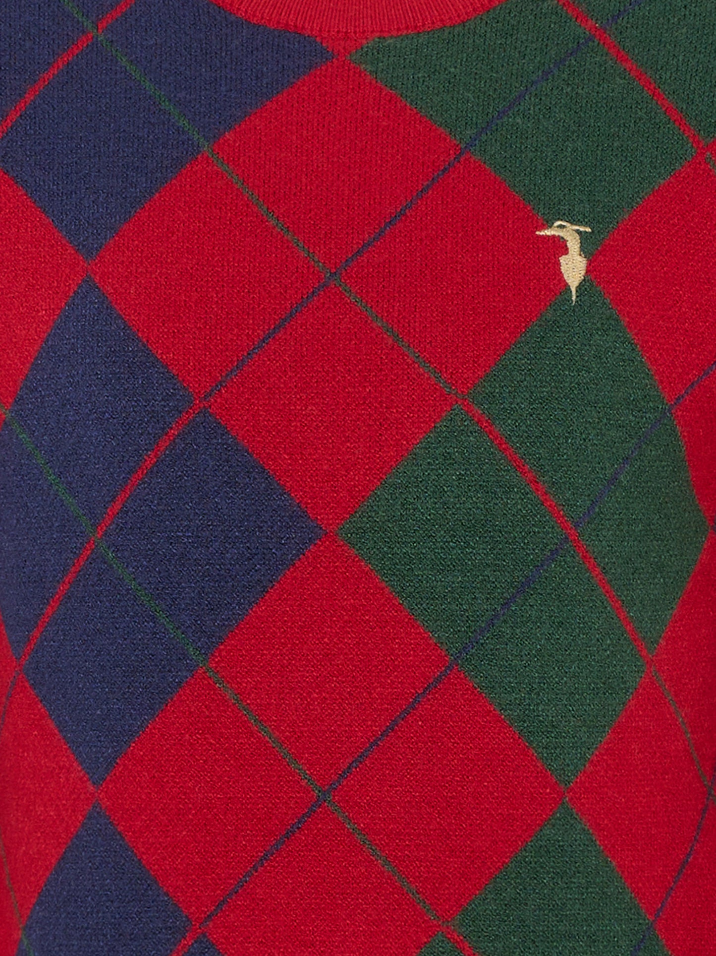 Maglione rosso per bambino con ricamo,Trussardi Junior,TBA25062MA EMBOLDENED