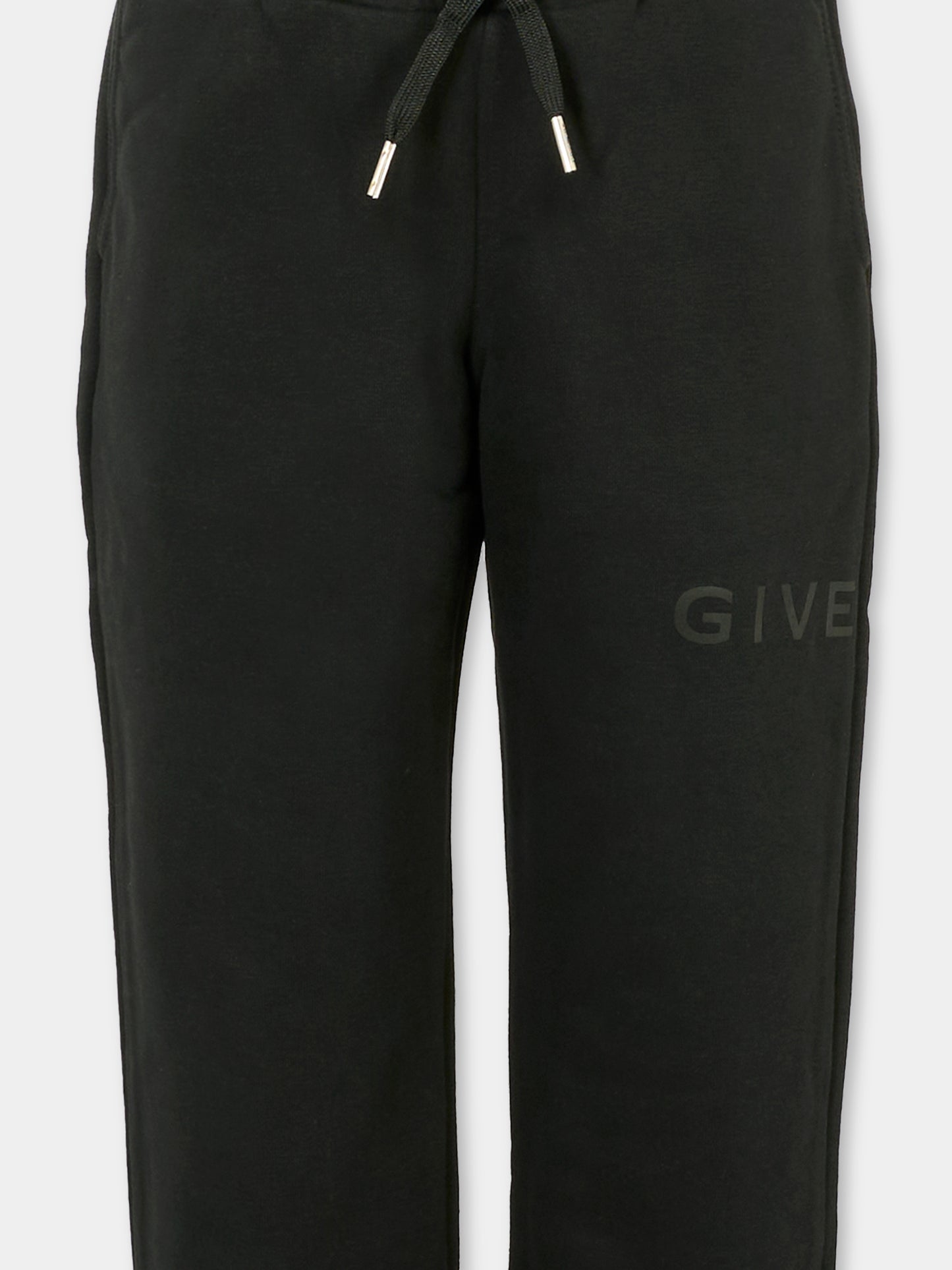 Pantaloni neri per bambini con logo,Givenchy Kids,H30922 09B