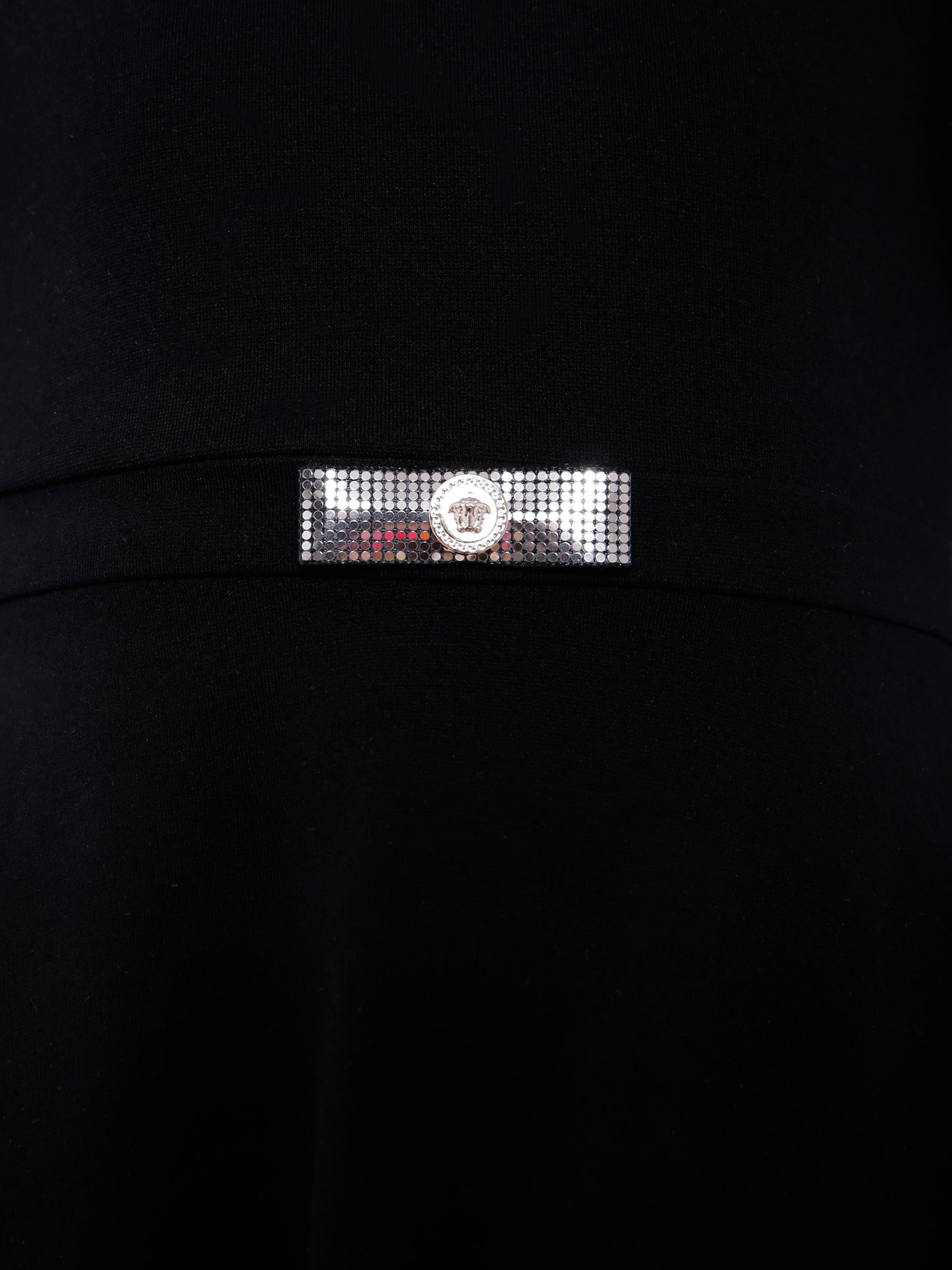 Vestito nero Gianni Ribbon per bambina,Versace,1018605 1A15351 2B900