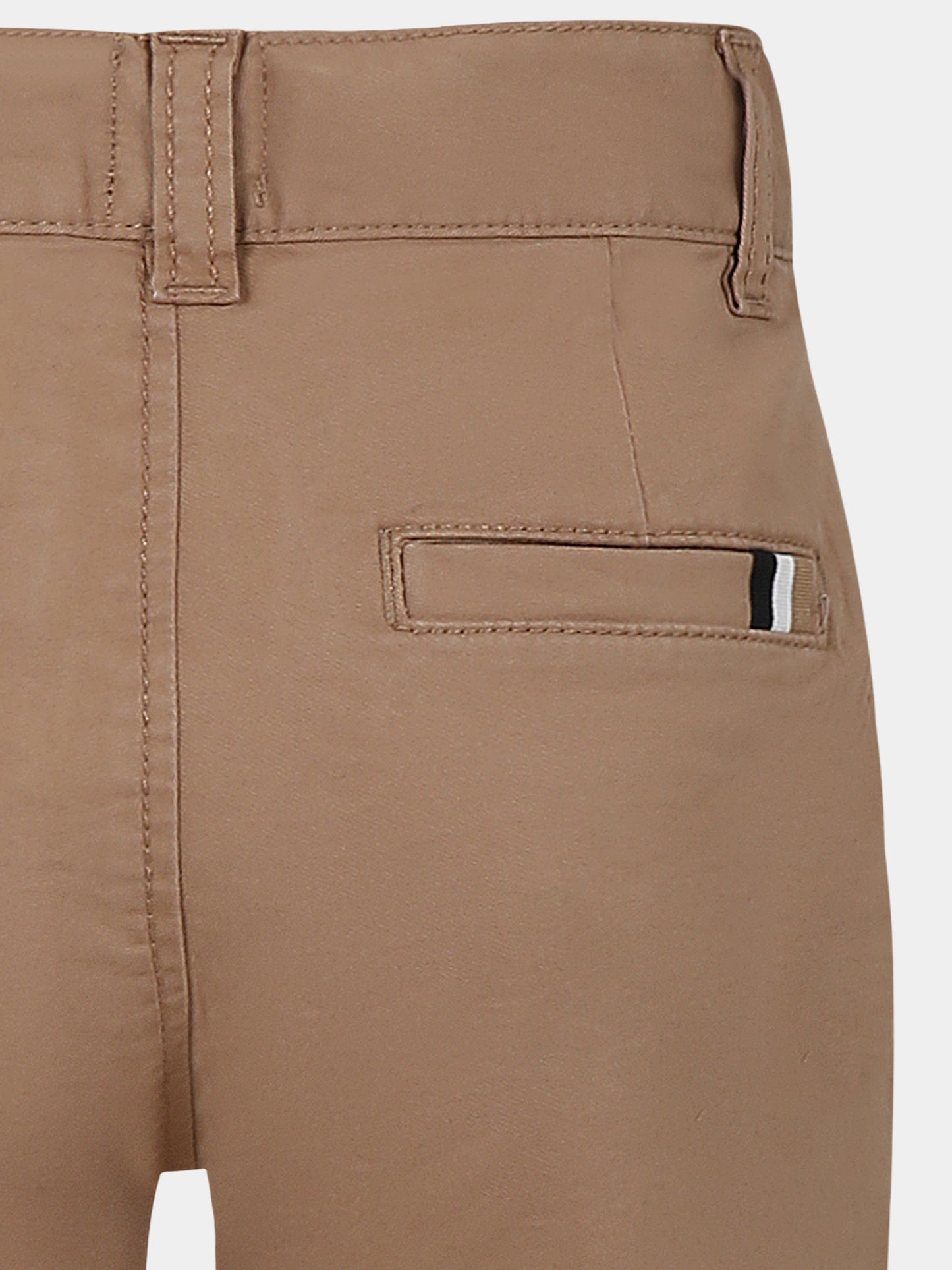 Shorts beige per bambino con logo,Boss,J50682 269