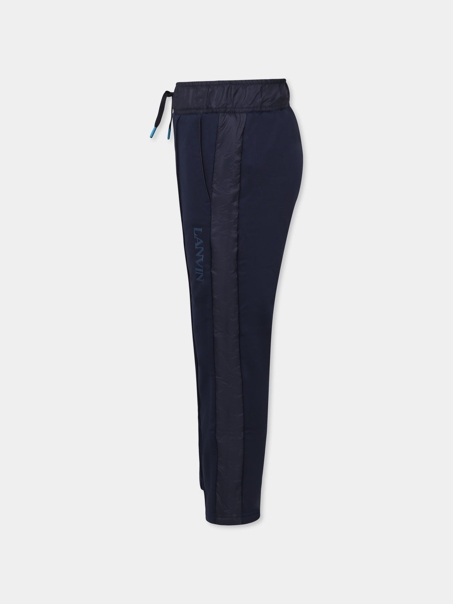 Pantaloni blu per bambino con logo,Lanvin Petite,N30075 84H