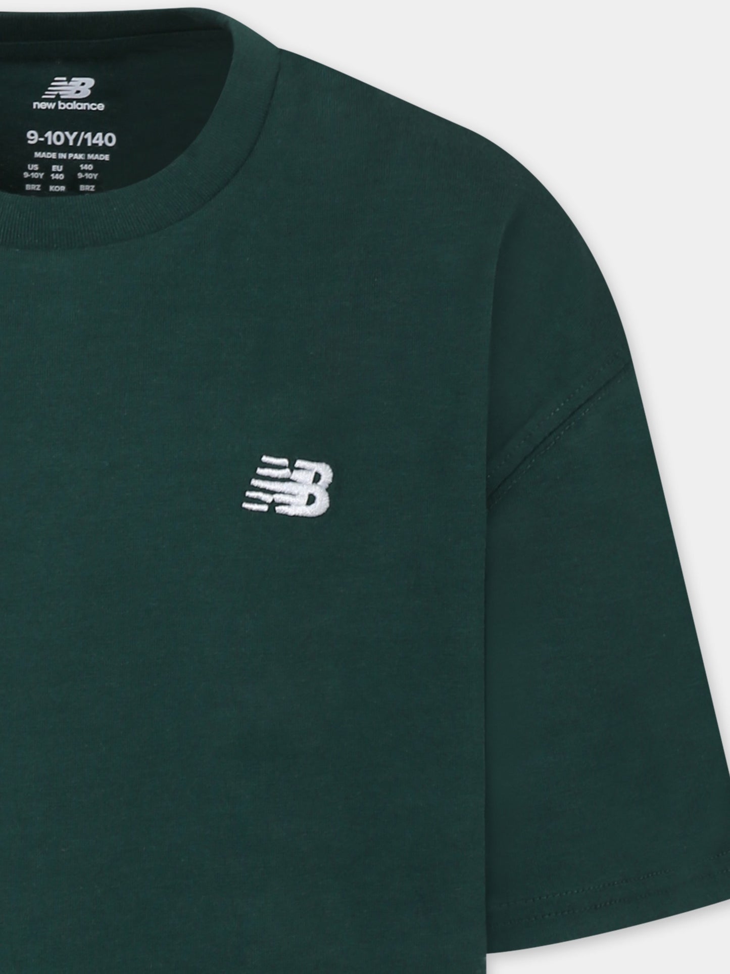 Green t-shirt for boy with logo