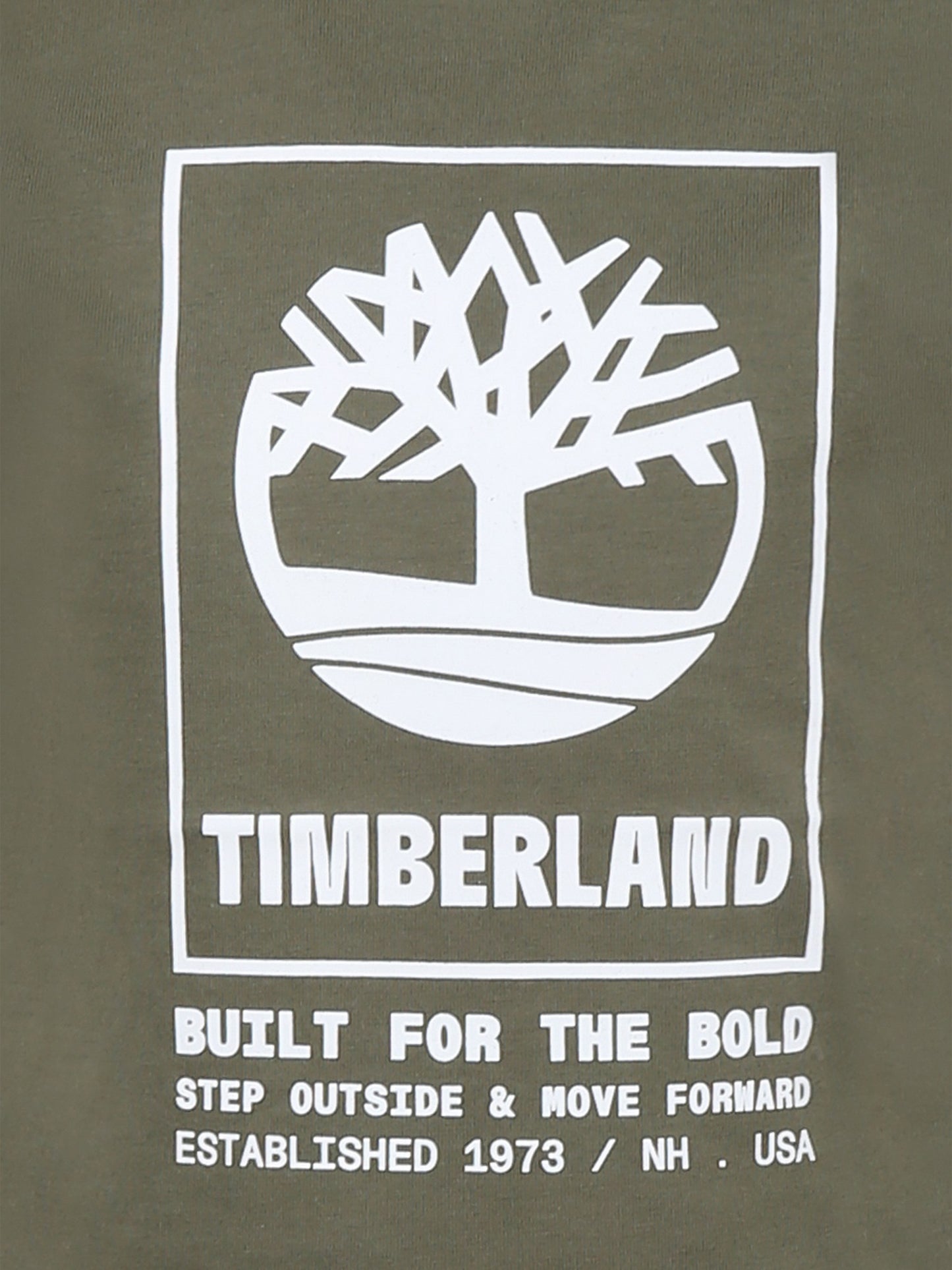 T-shirt verde per bambino con logo,Timberland,T60082 724