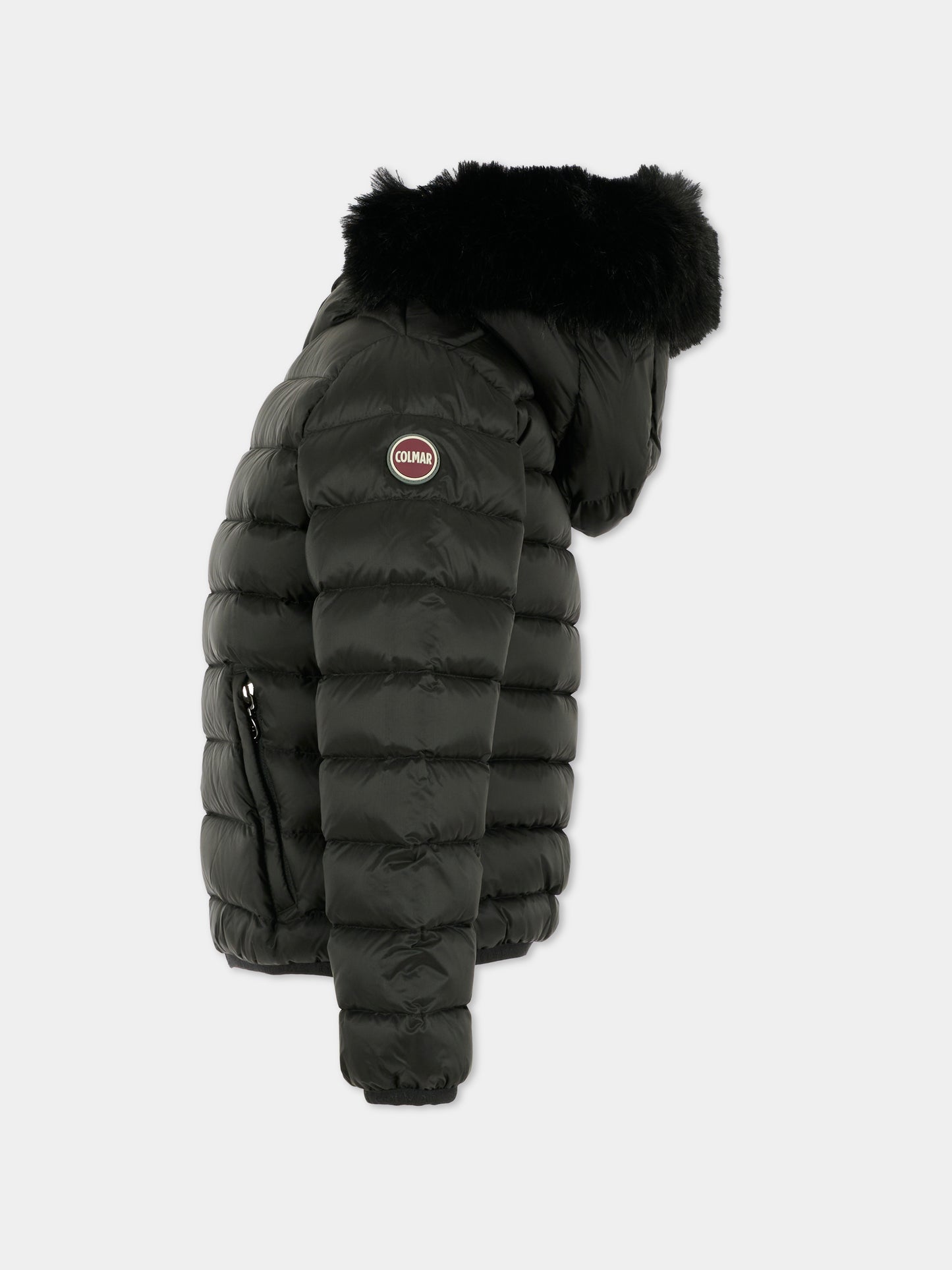 Piumino nero per bambina con logo,Colmar Originals Kids,3459E 2YO 99