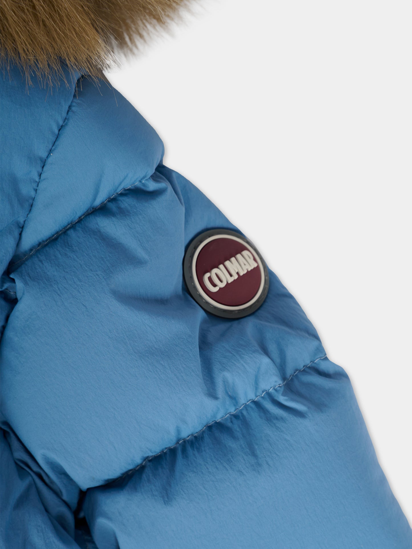 Piumino azzurro per neonato con logo,Colmar Originals Kids,3470E 4ZP 733